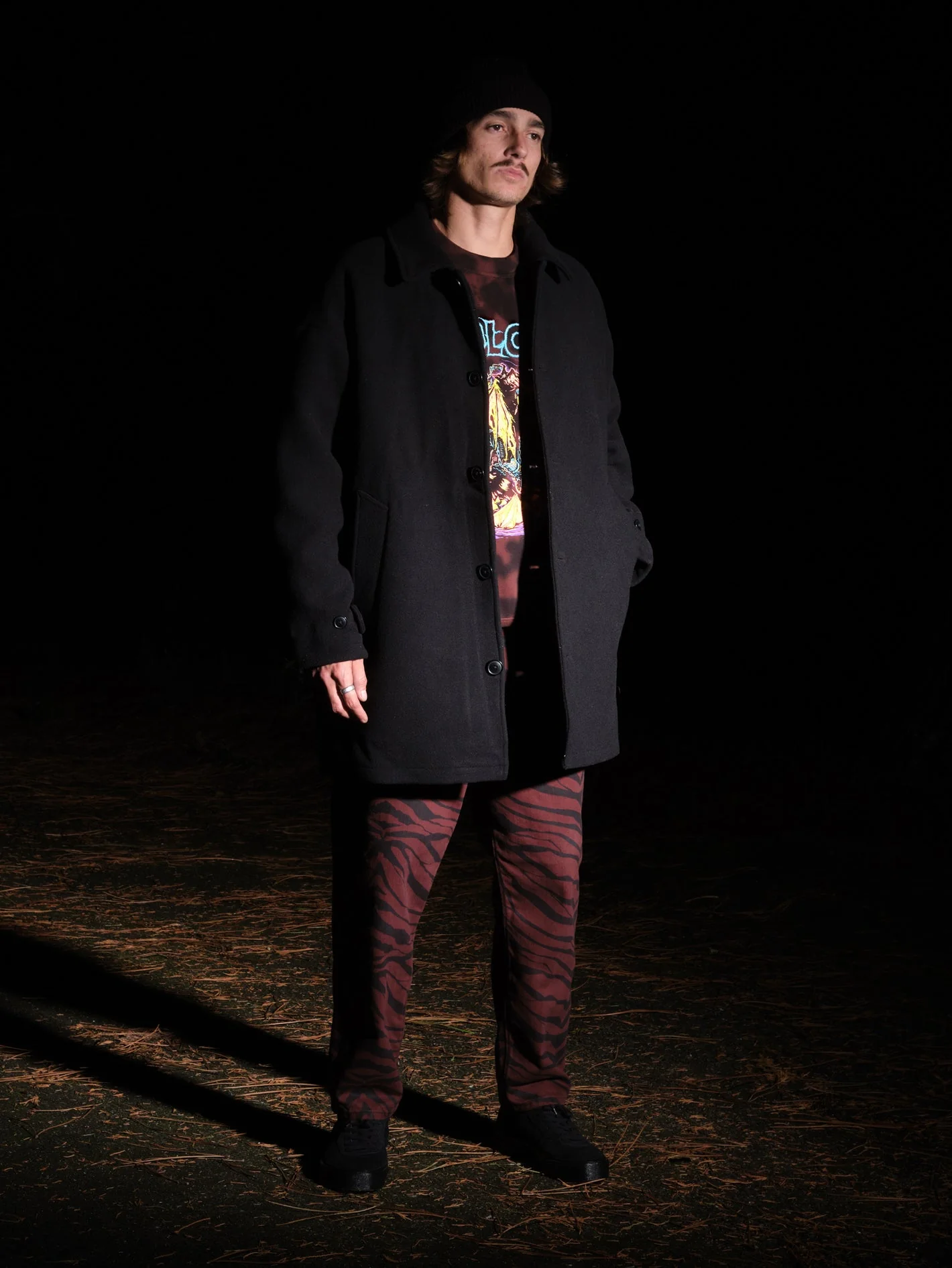 Manteau Peacoat Floyder - BLACK - Image 3