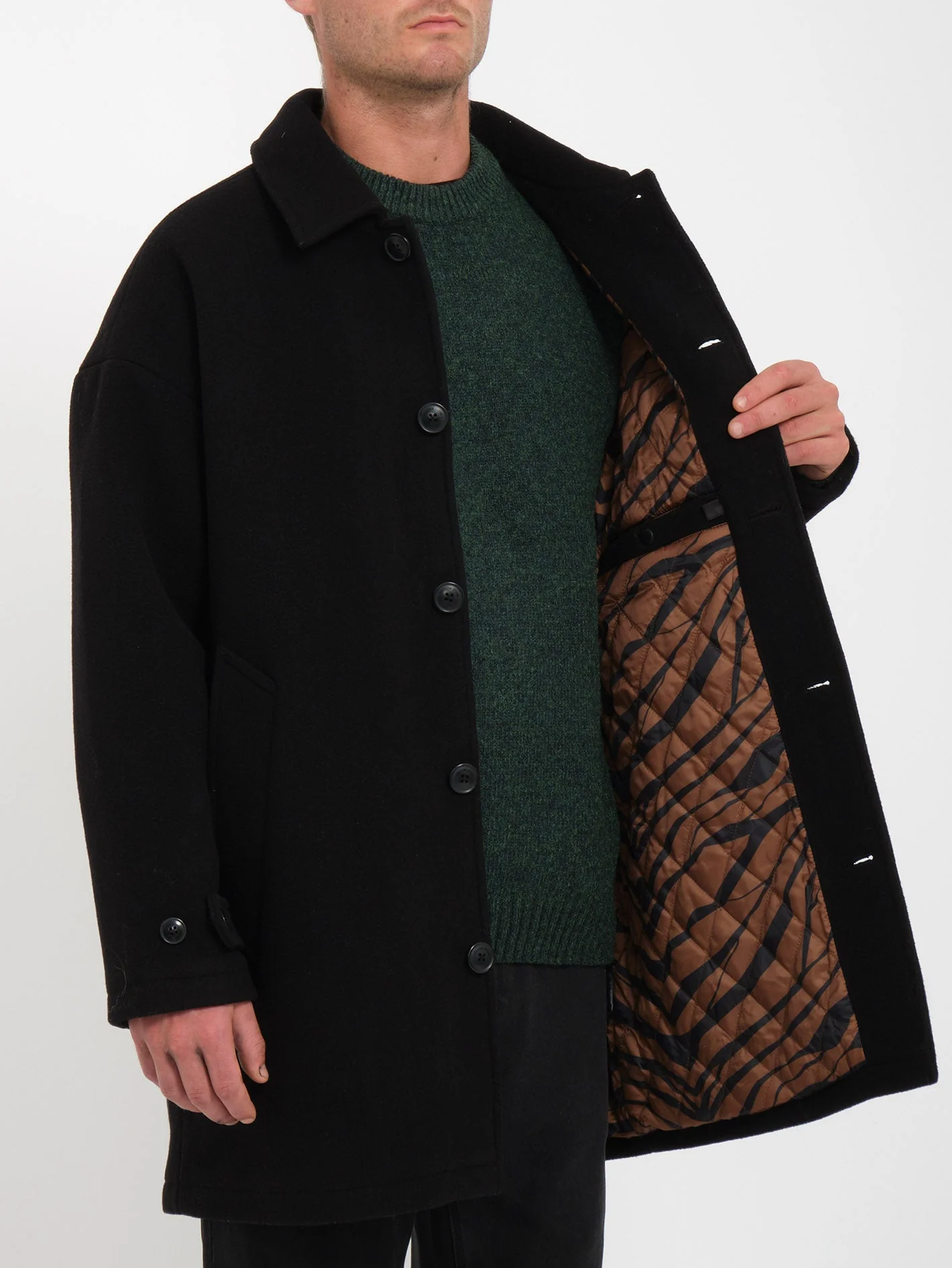 Manteau Peacoat Floyder - BLACK - Image 9