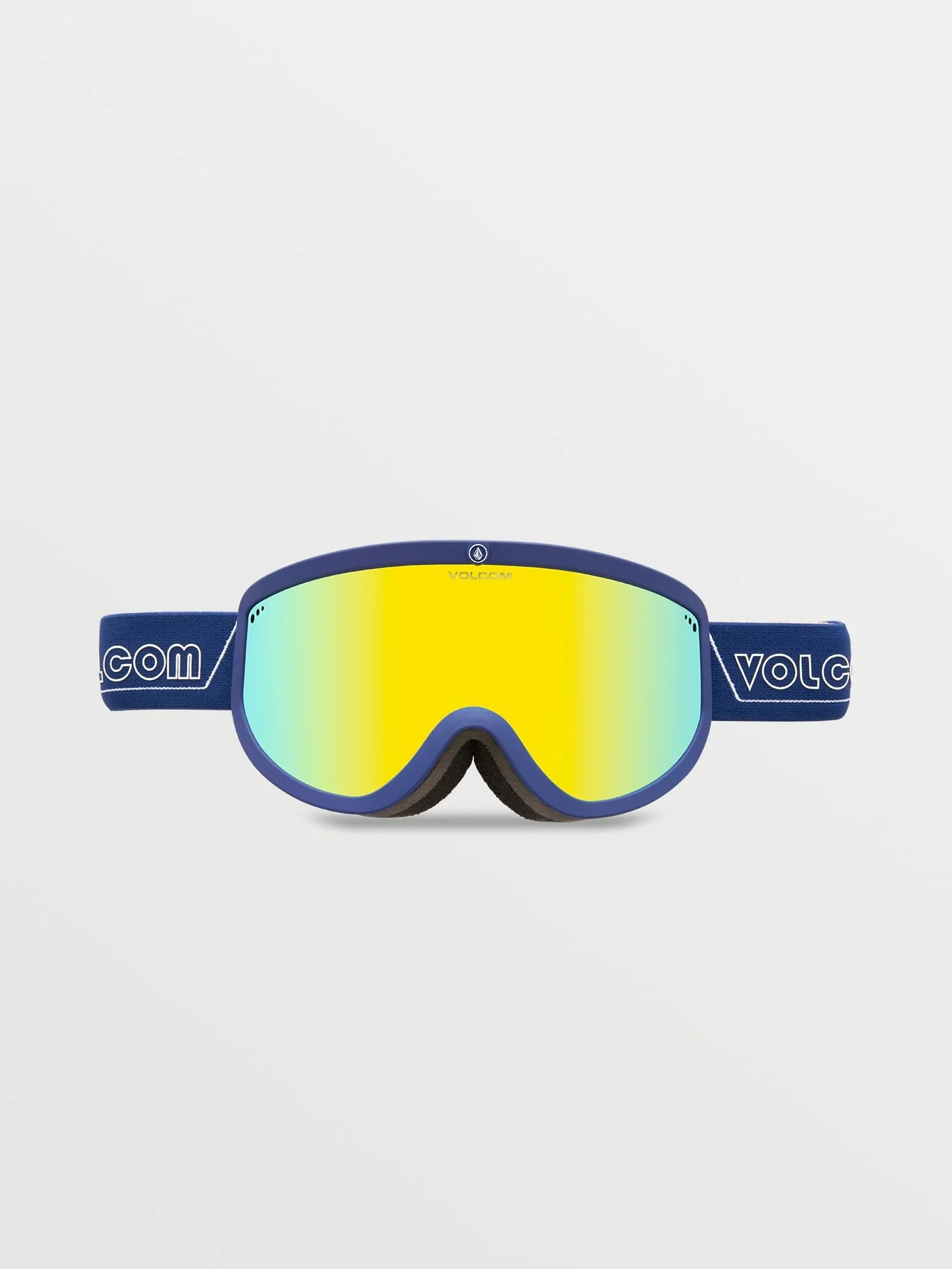Masque de snow Footprints Dark Blue/White - Gold Chrome - Image 3