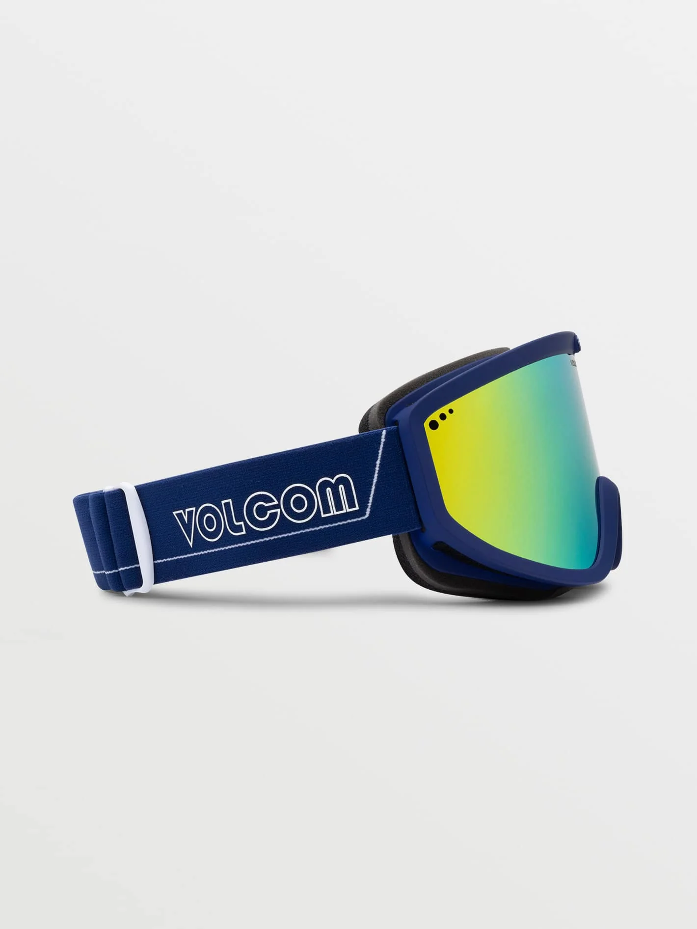 Masque de snow Footprints Dark Blue/White - Gold Chrome - Image 4