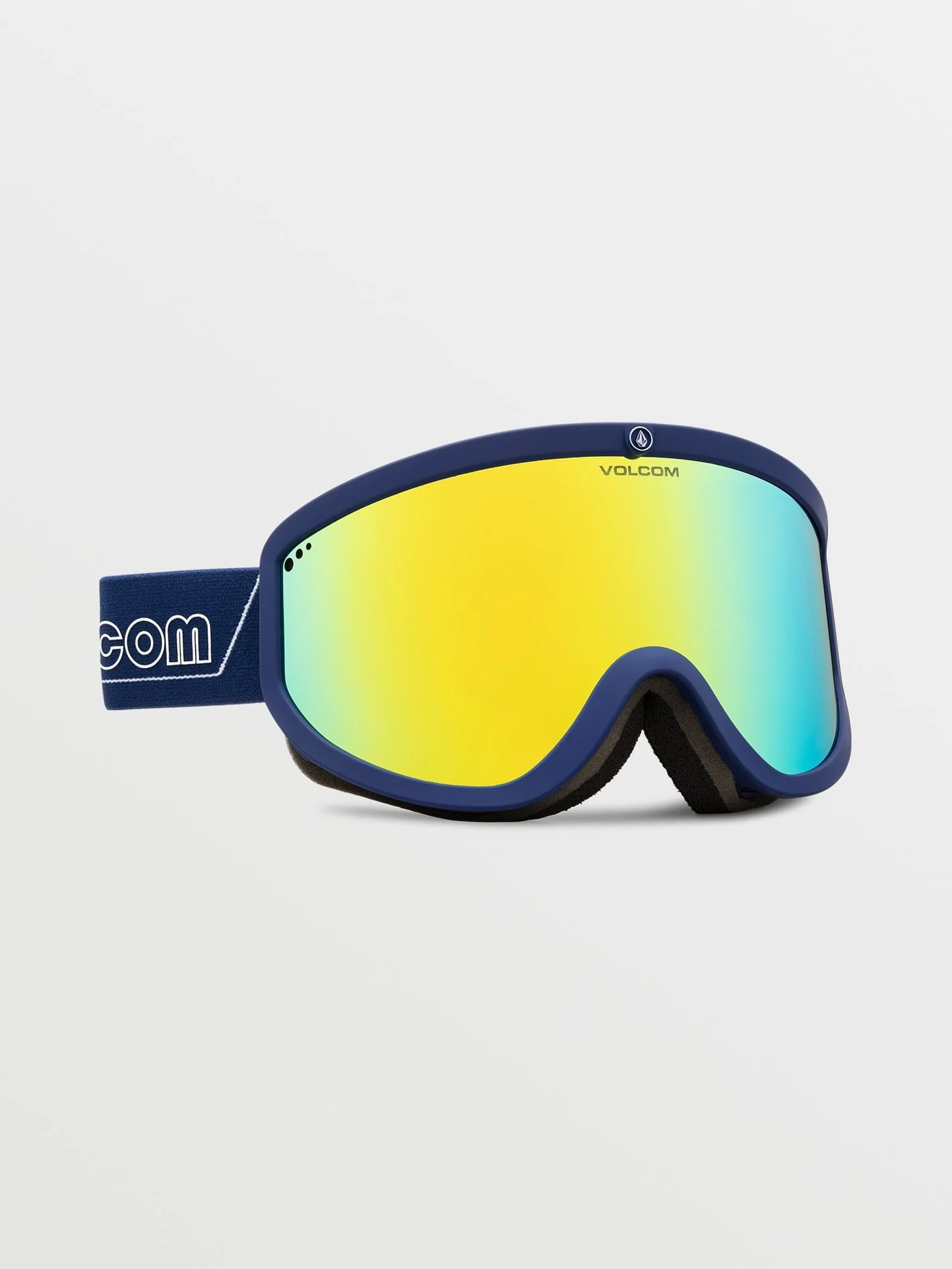 Masque de snow Footprints Dark Blue/White - Gold Chrome - Image 5