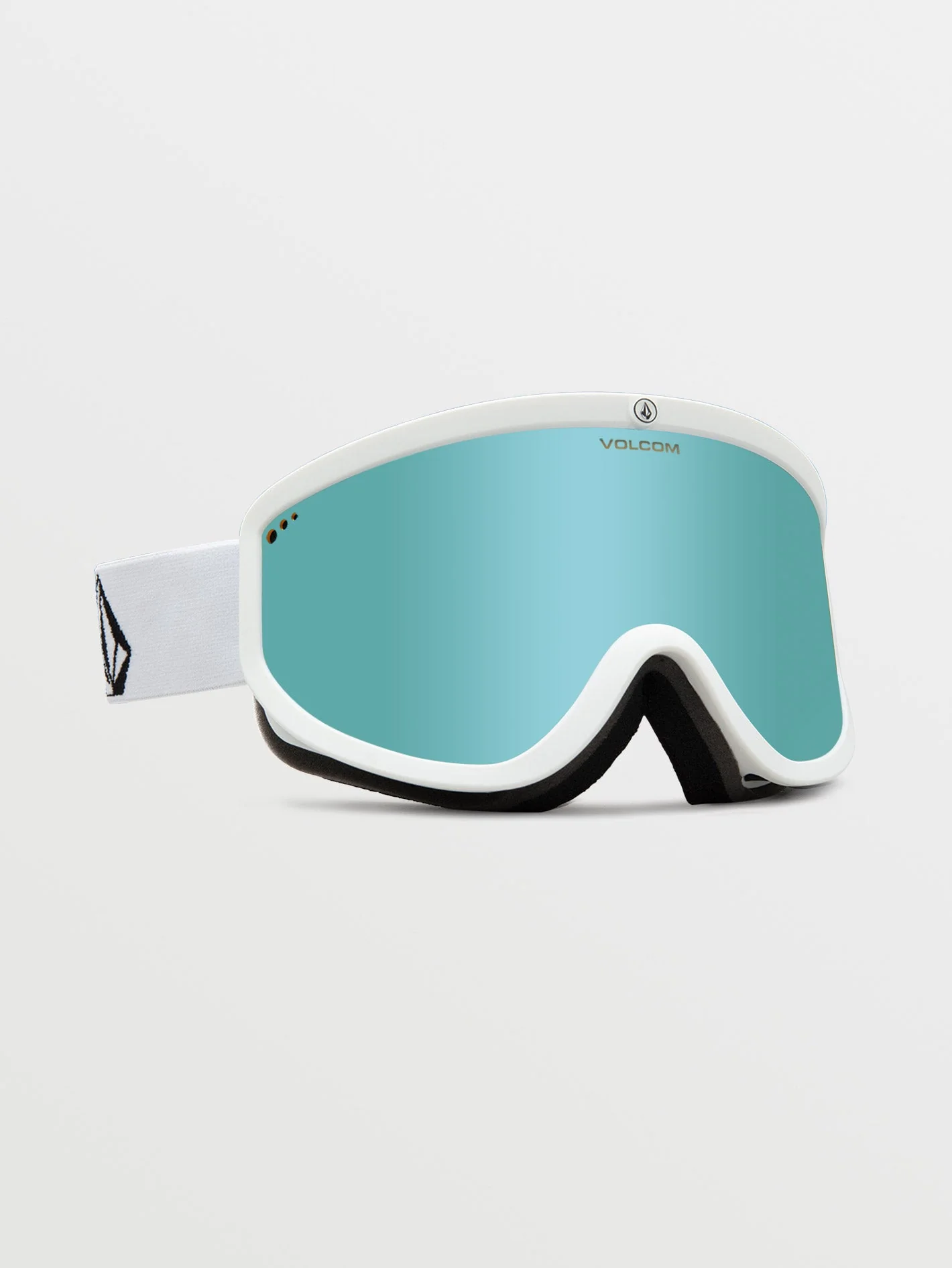 Masque de snow Footprints Matte White Stone (+écran bonus - Gris foncé) - Ice Chrome