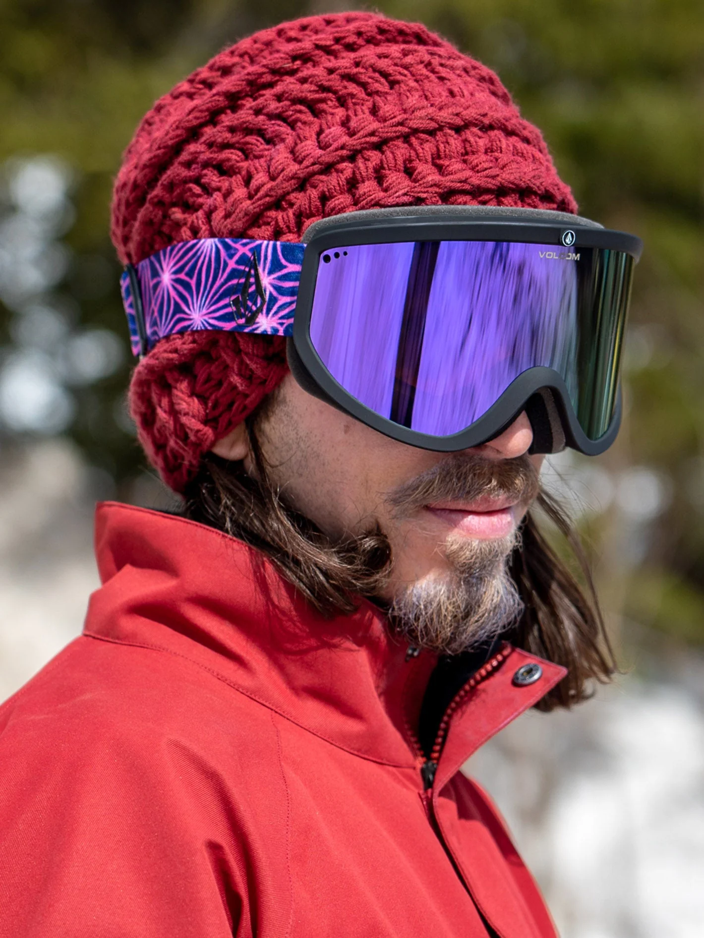 Masque de snow Footprints Mike Ravelson (+ écran bonus Yellow Chrome) - PURPLE CHROME