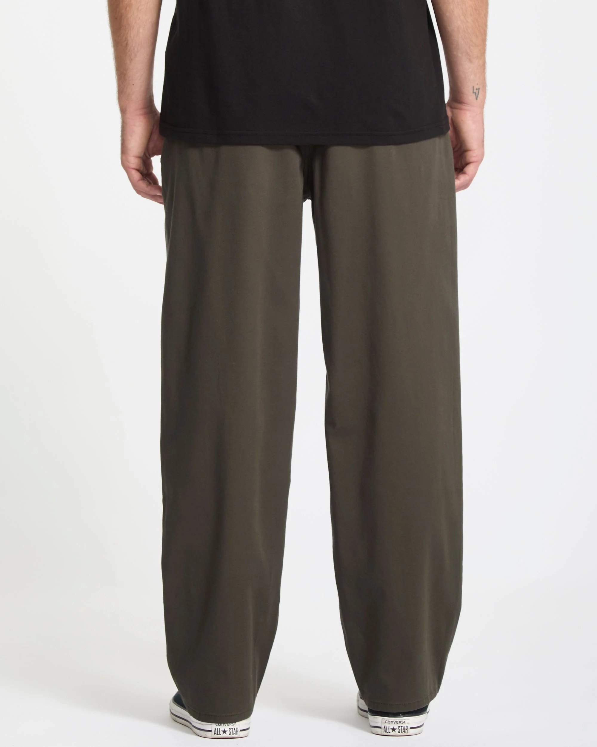 Pantalon À Taille Élastique Freazy Loose - Rinsed Black - Image 2