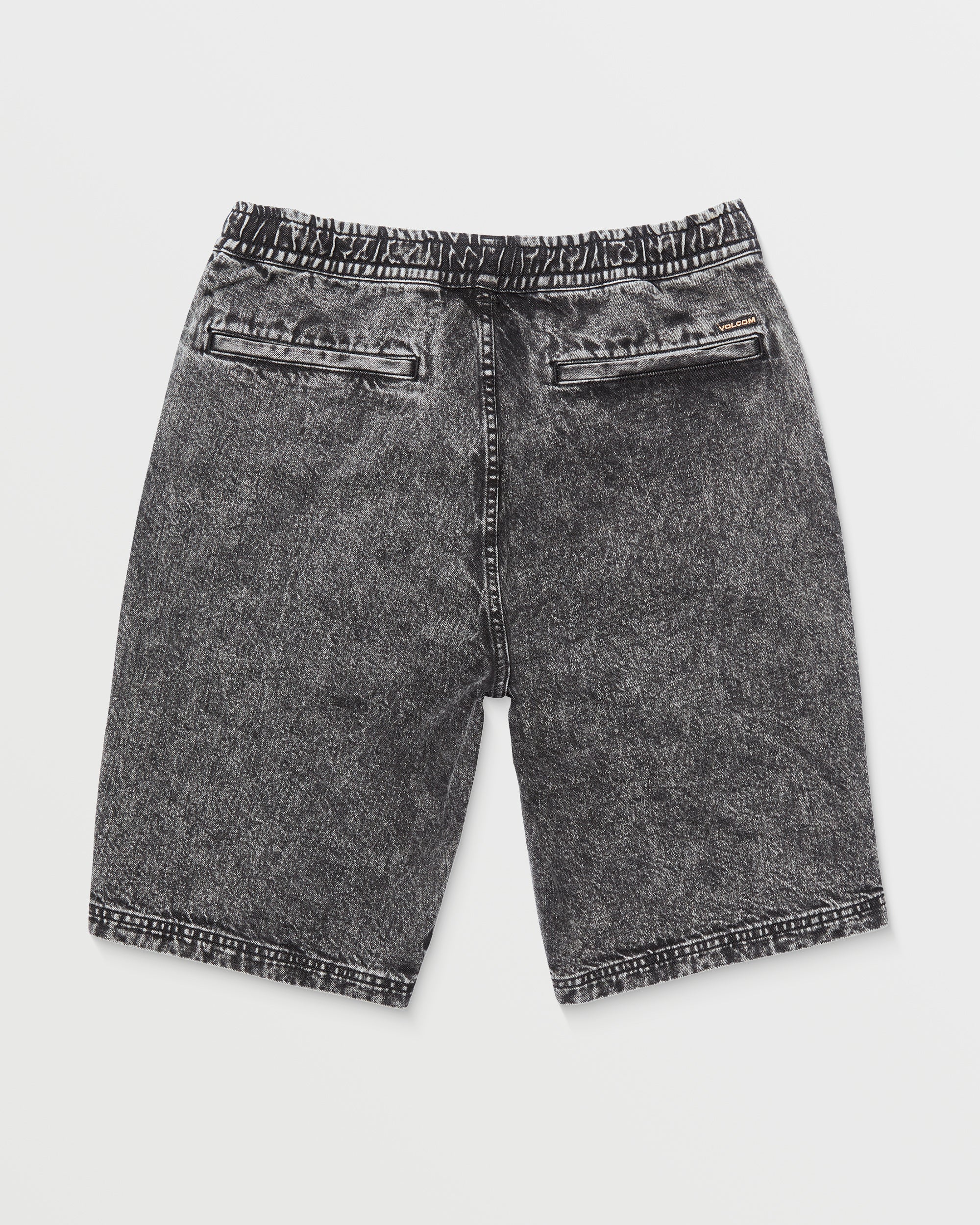 Short Freazy Loose Elasticated Waist 22" - LIGHT ACID BLACK - Image 9