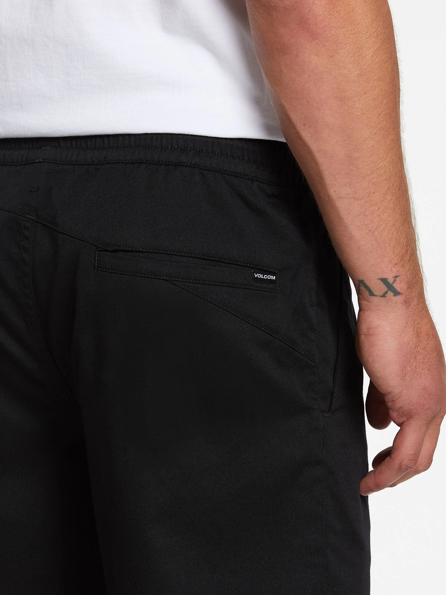 Short Frickin Elasticated waist 19" - BLACK - Image 4