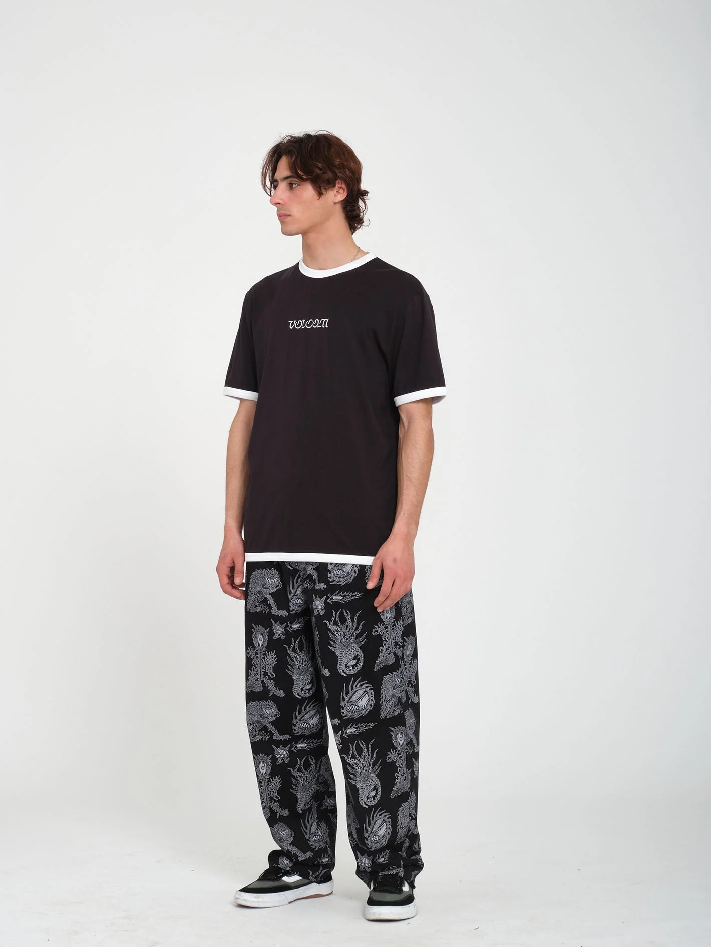 T-shirt Fullring Ringer - BLACK - Image 3