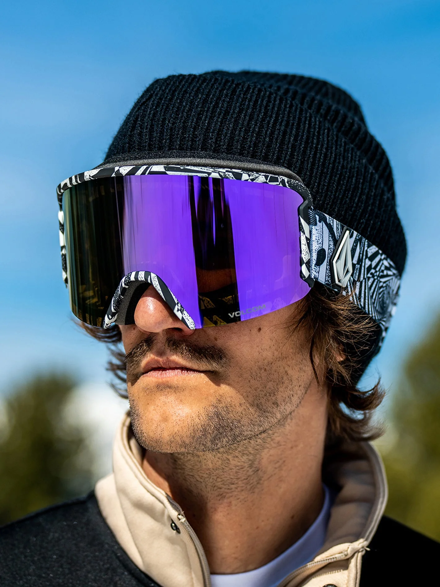 Masque de snow Garden Op Art (+ écran bonus Yellow Chrome) - PURPLE CHROME - Image 7