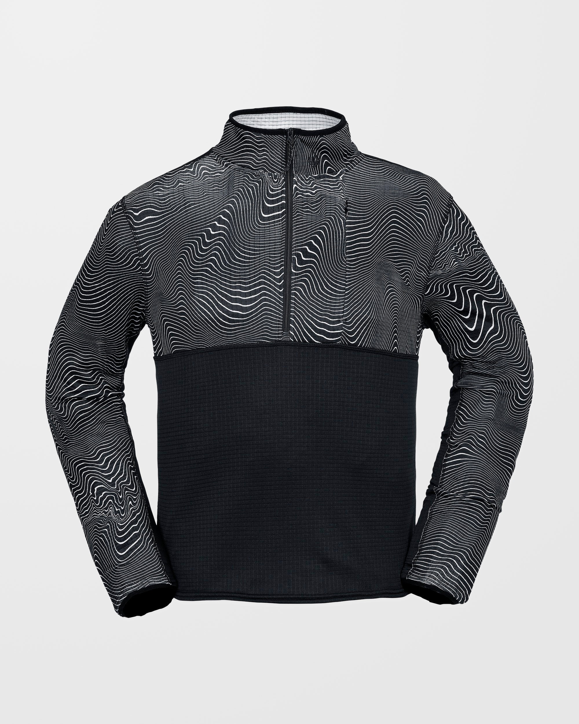 Sweat Gridlock Second Layer Fleece - Black Print