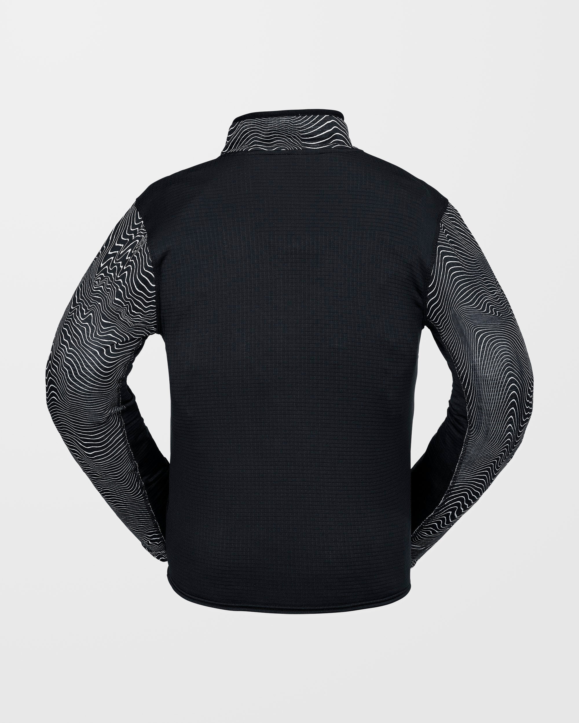 Sweat Gridlock Second Layer Fleece - Black Print - Image 2