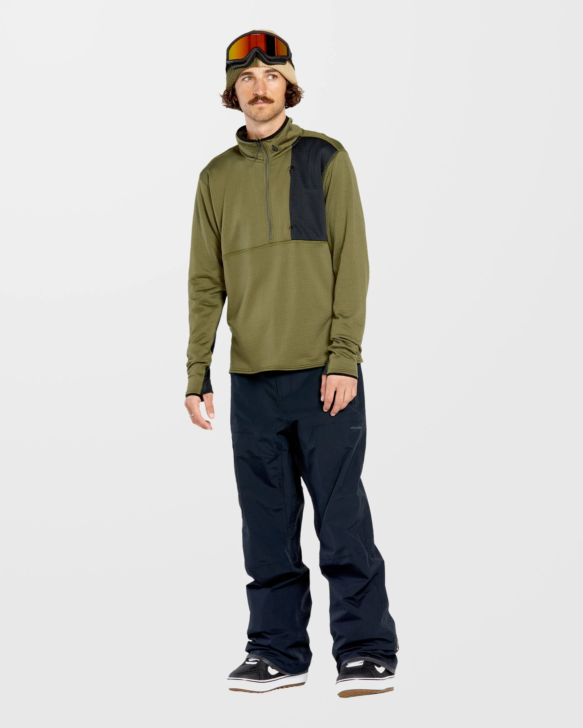 Sweat Gridlock Second Layer Fleece - Ivy - Image 3