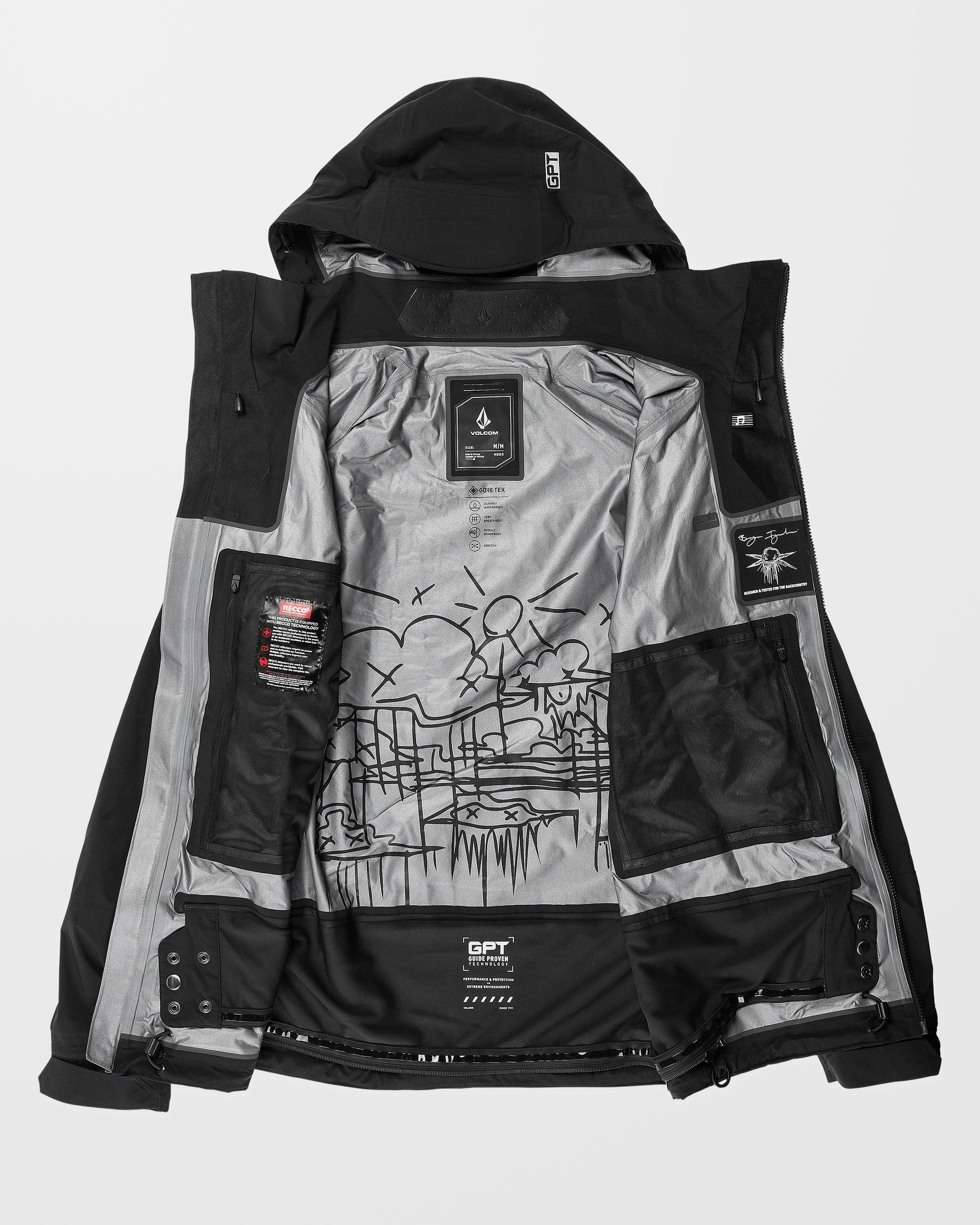 Veste Guch Stretch Gore-Tex - Black - Image 3