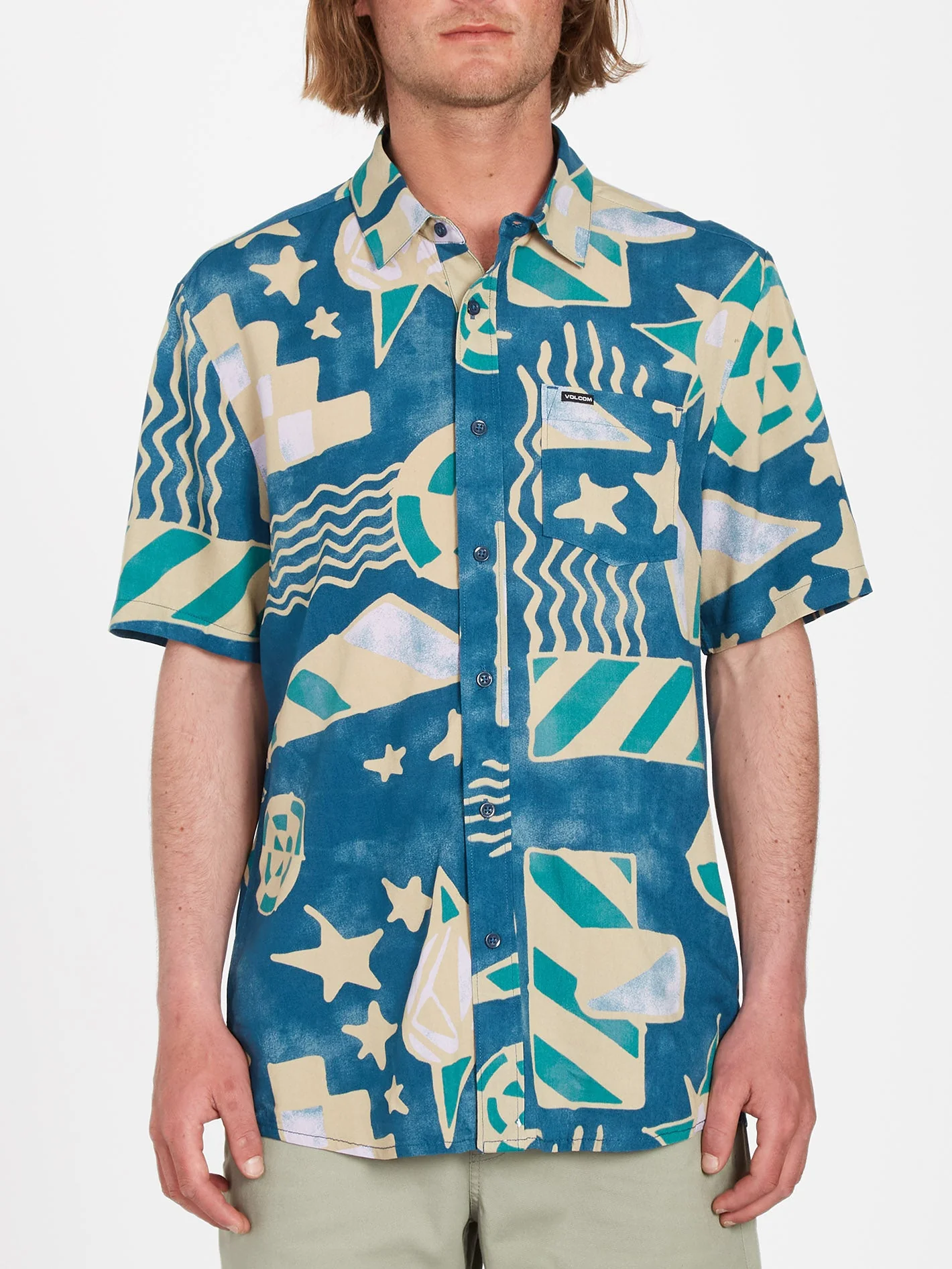 Chemise Hand Geo - AGED INDIGO