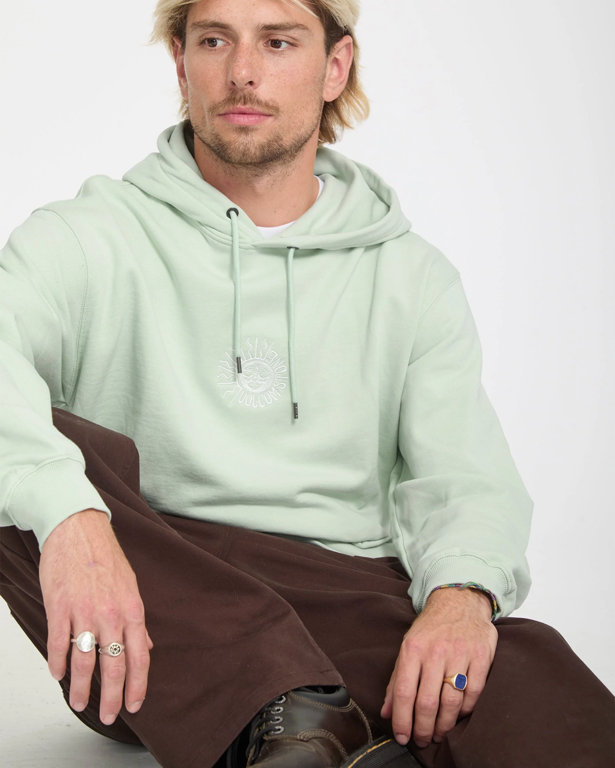 Sweat à capuche Handerry - Pale Aqua - Image 8