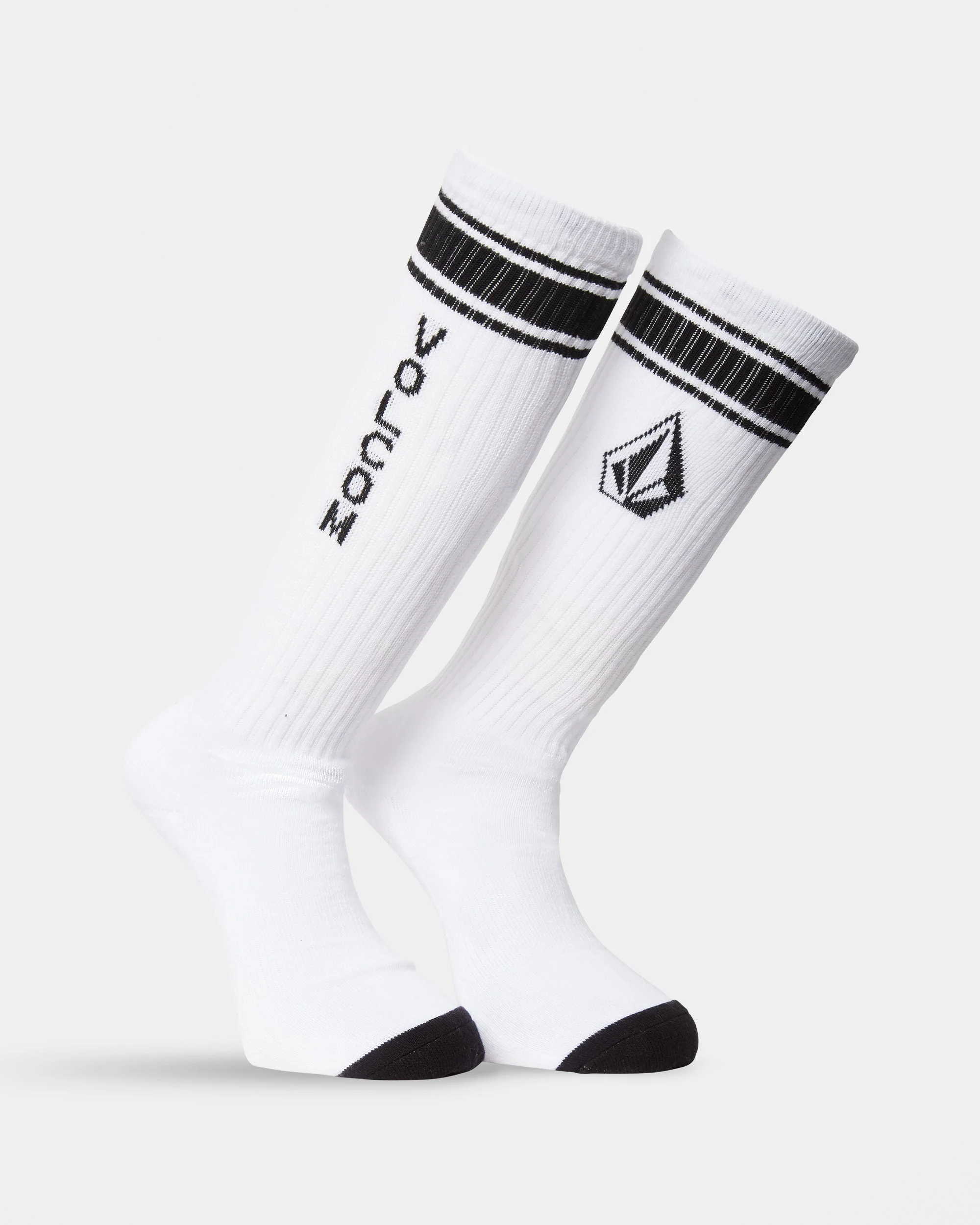 Chaussettes High Stripe - White - Image 2
