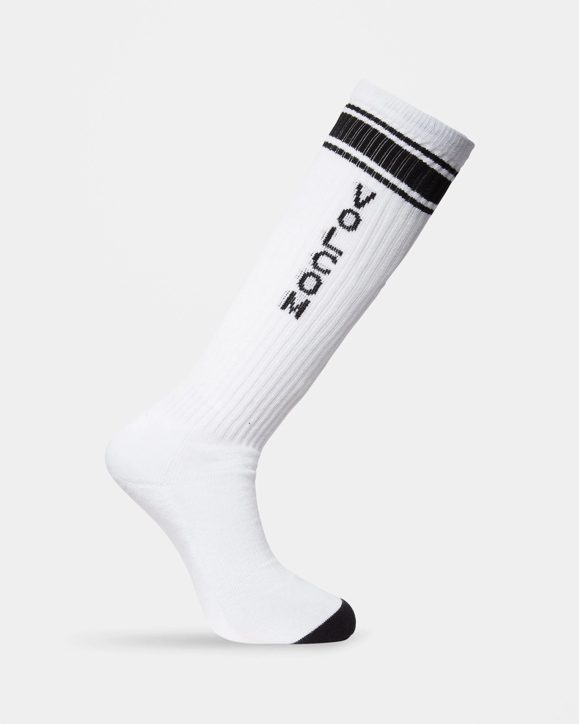 Chaussettes High Stripe - White - Image 3