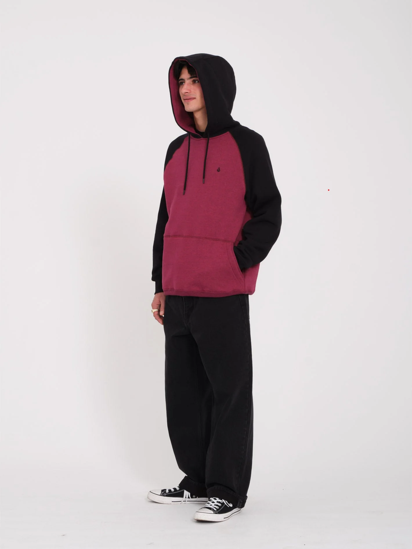 Sweat à capuche Homak - PLUM - Image 3