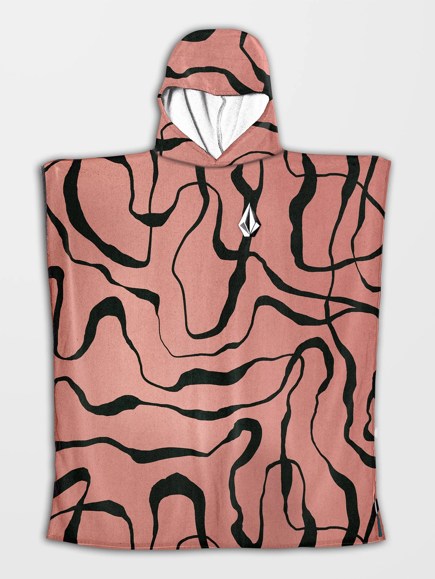 Poncho à capuche - SALMON