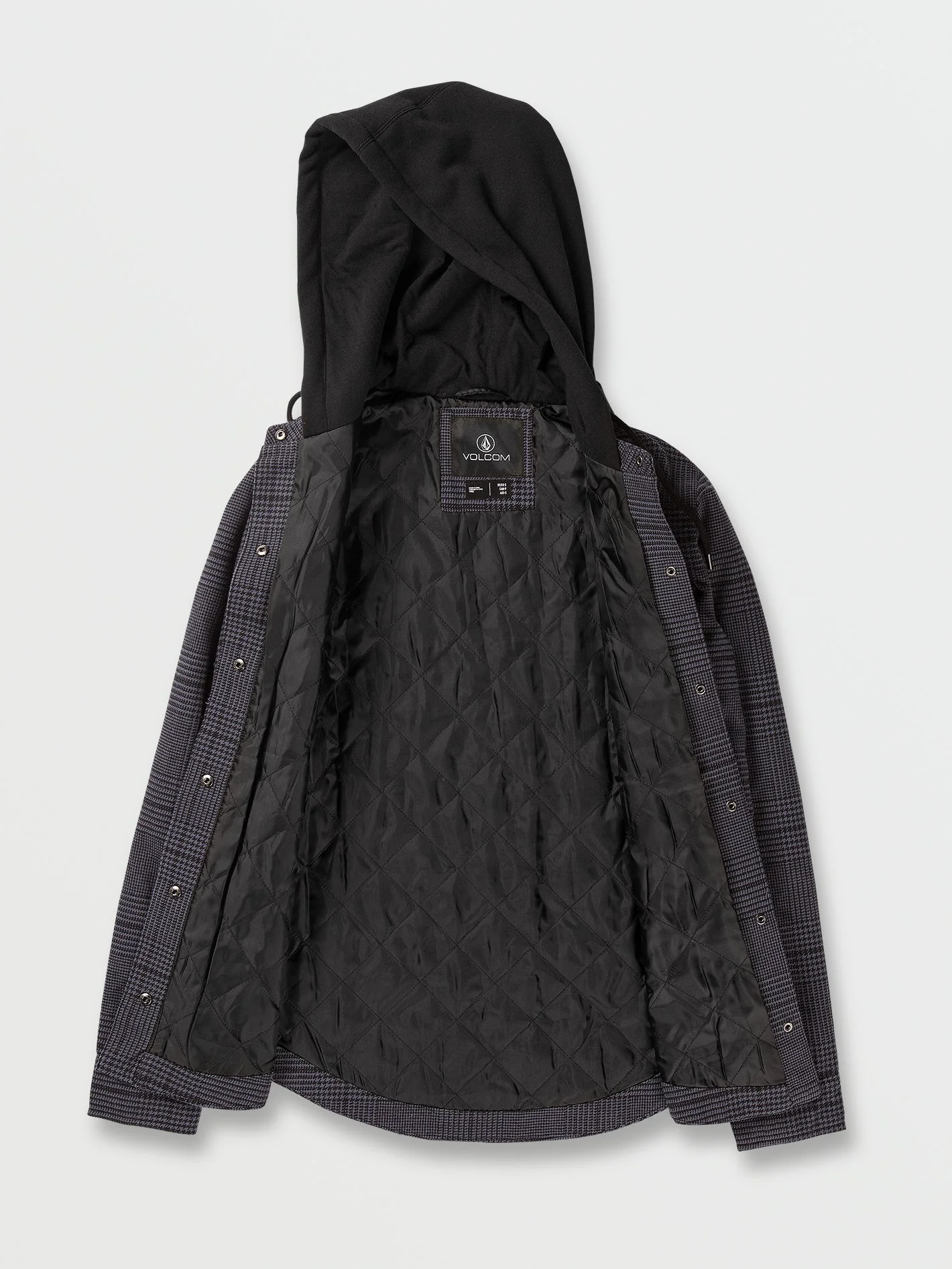 Veste Hooded Flannel - Black - Image 4