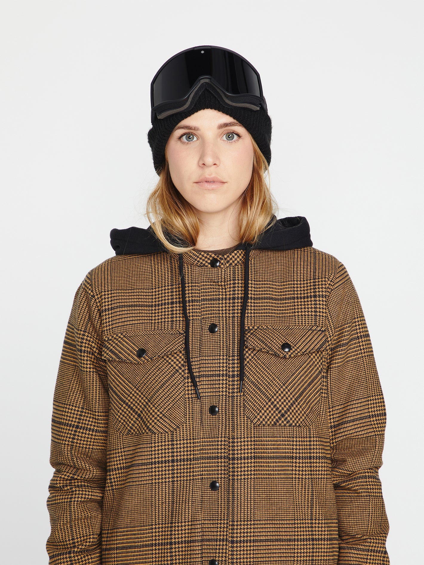 Veste Hooded Flannel - Caramel - Image 3