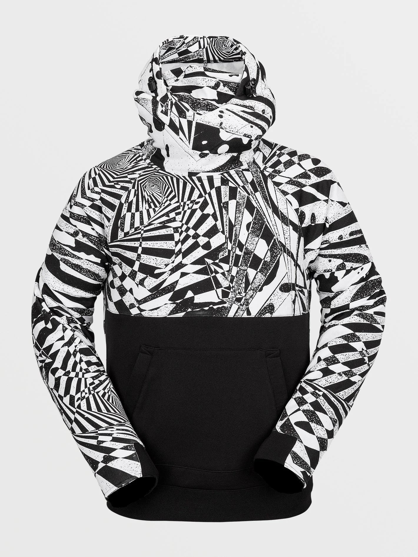 Sweat à capuche Hydro Riding - BLACK WHITE - Image 2