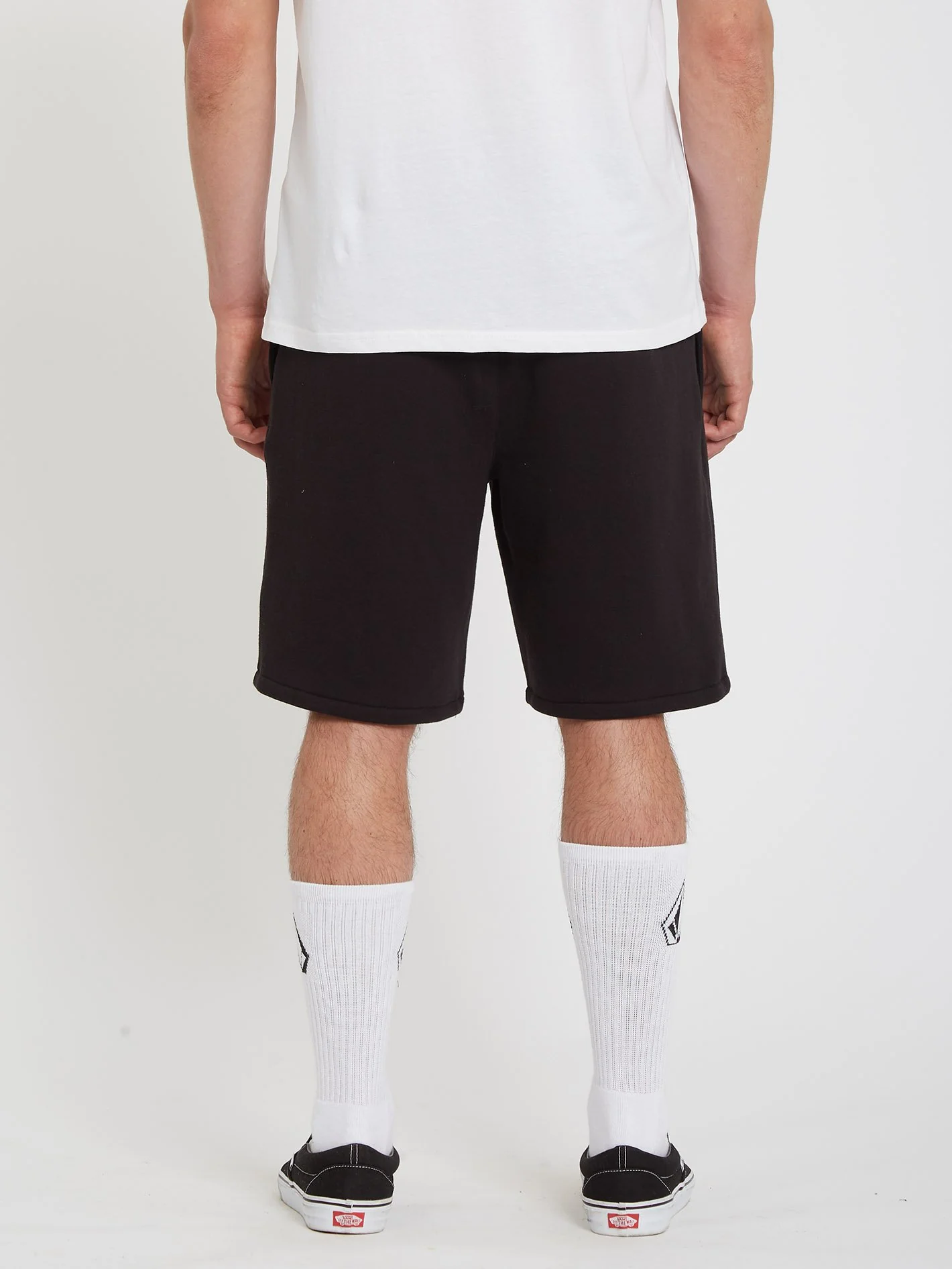 Short Iconic Stone Fleece - BLACK - Image 2