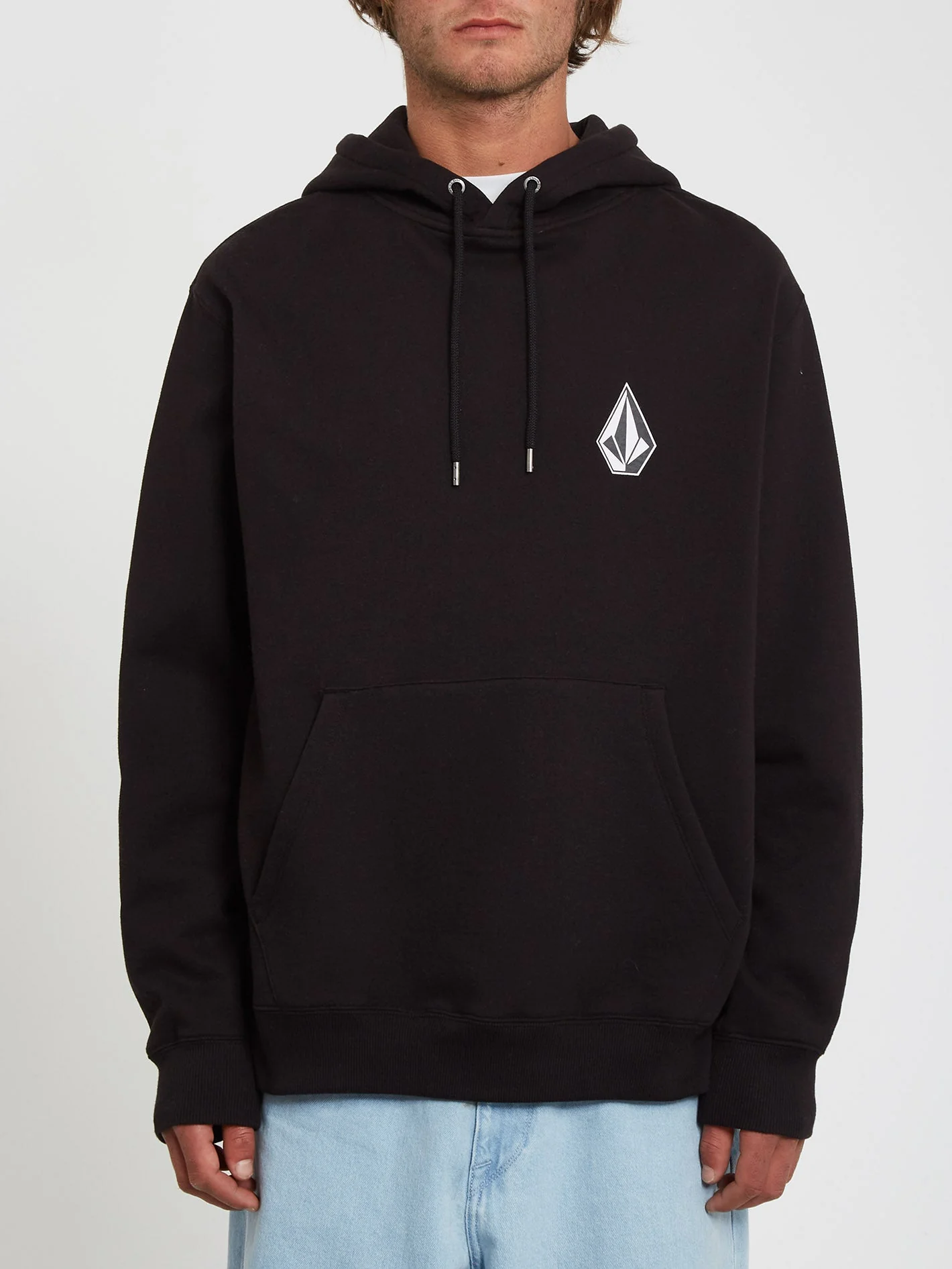 Sweat à capuche Iconic Stone - BLACK