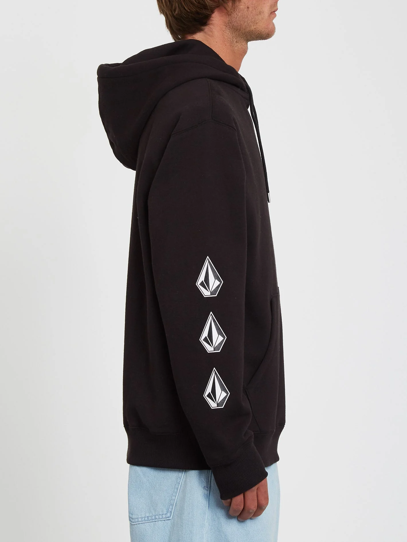 Sweat à capuche Iconic Stone - BLACK - Image 3