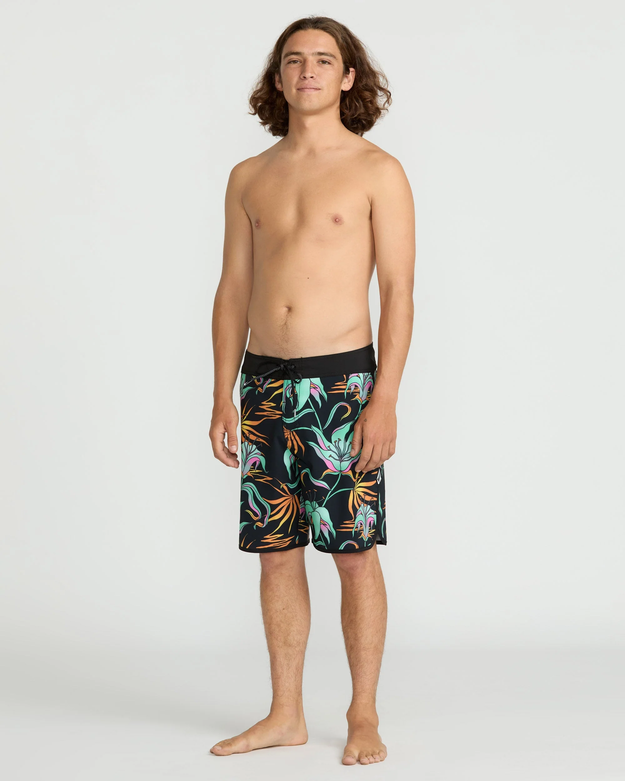 Boardshort Infuse Scallop Mod 19" - Black Green - Image 3