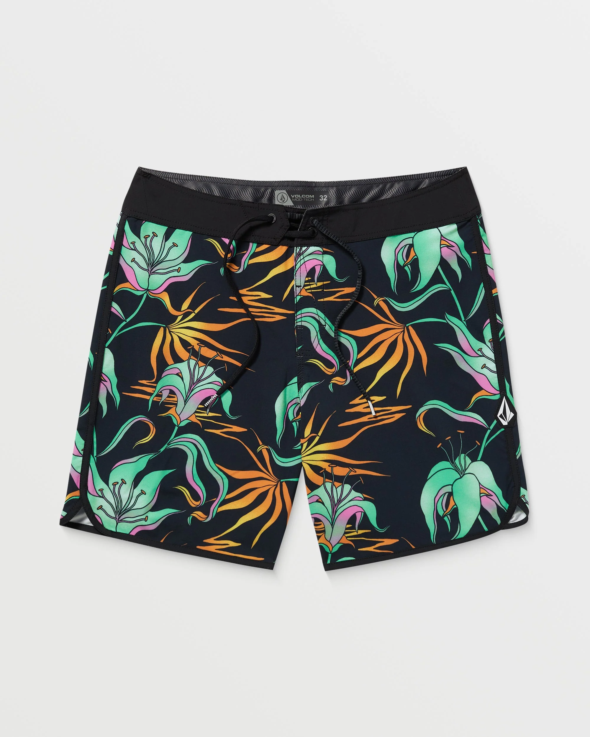 Boardshort Infuse Scallop Mod 19" - Black Green - Image 6