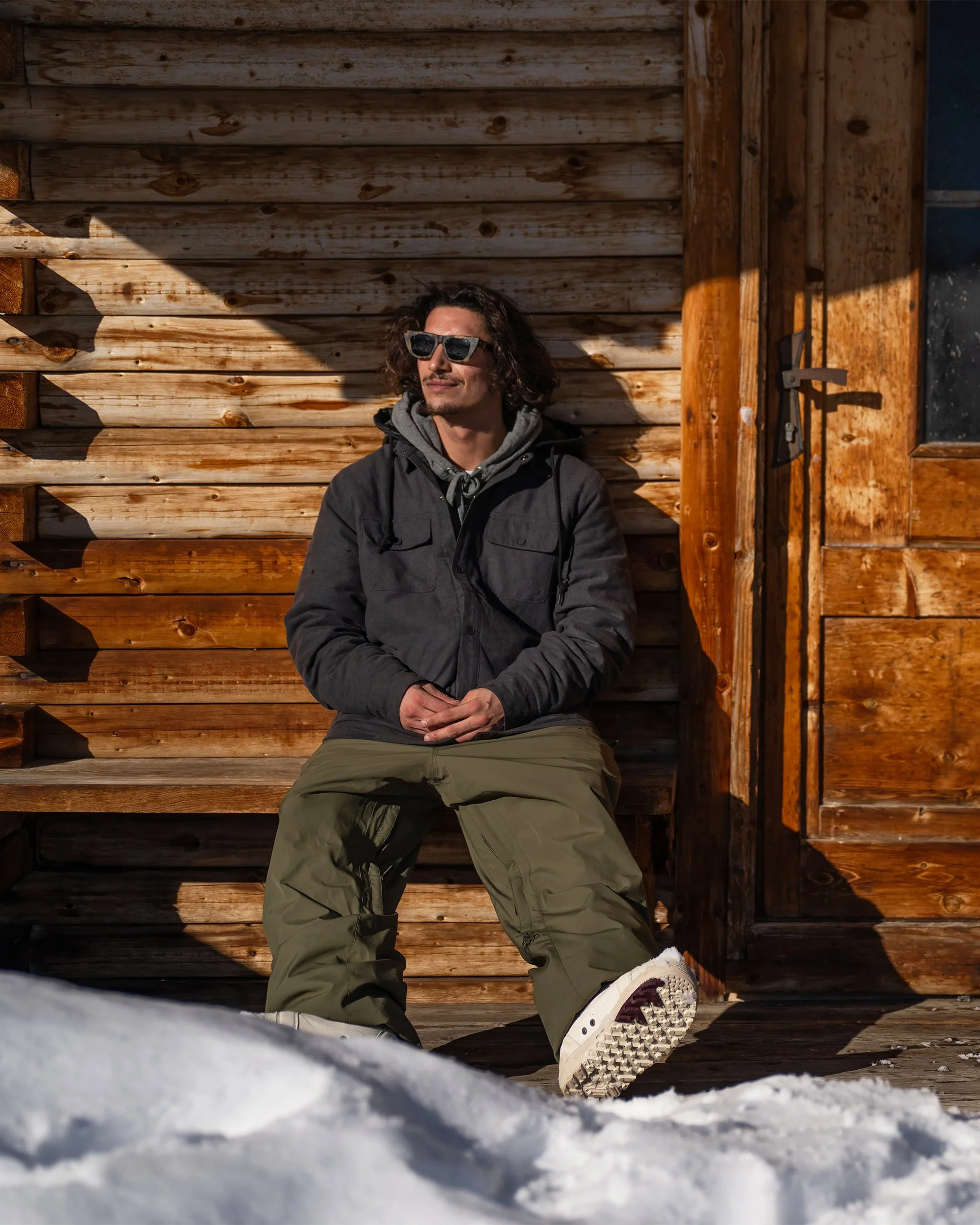 Veste Insulated Riding Flannel - Heather Black - Image 5