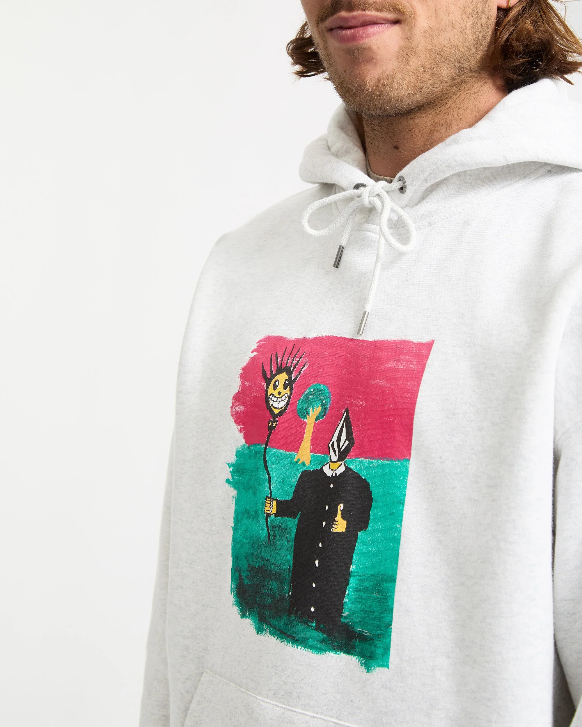 Sweat À Capuche Issam - Bone Heather - Image 5
