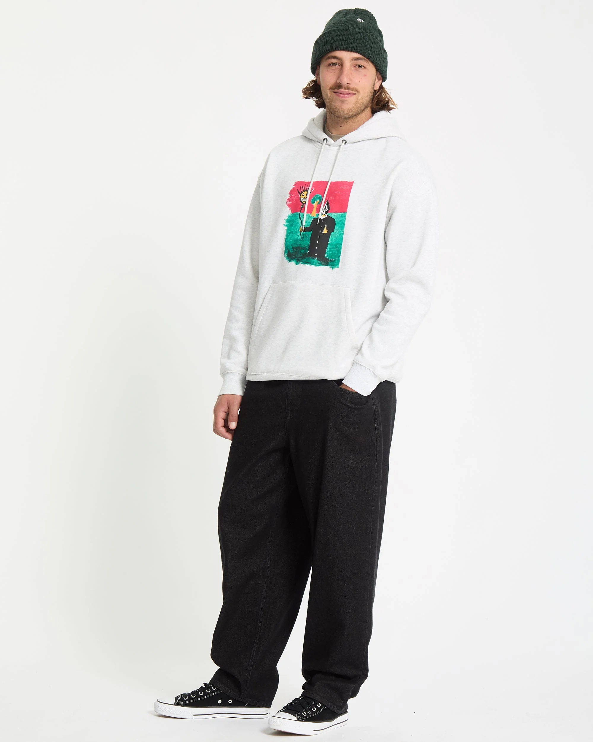 Sweat À Capuche Issam - Bone Heather - Image 6