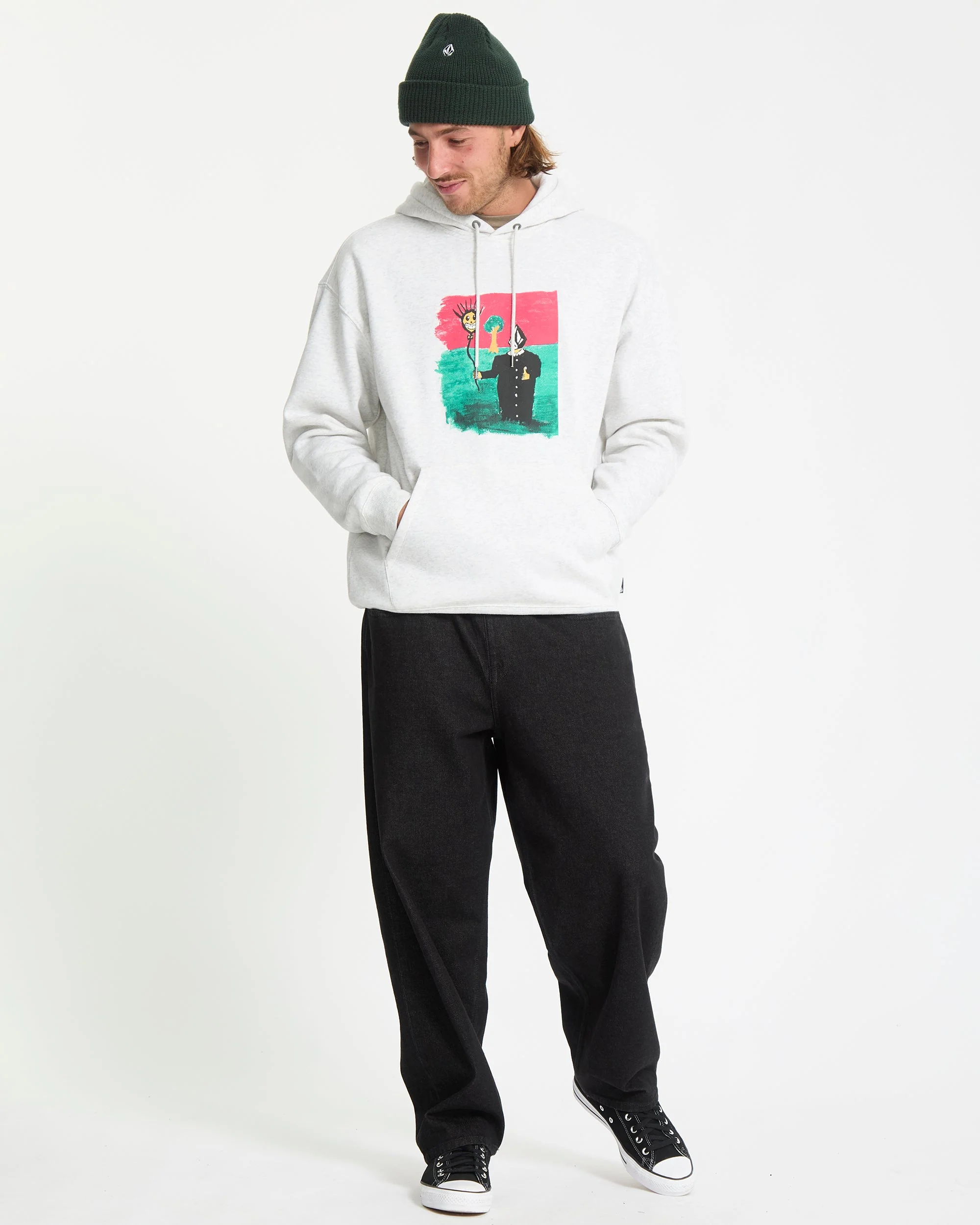 Sweat À Capuche Issam - Bone Heather - Image 7