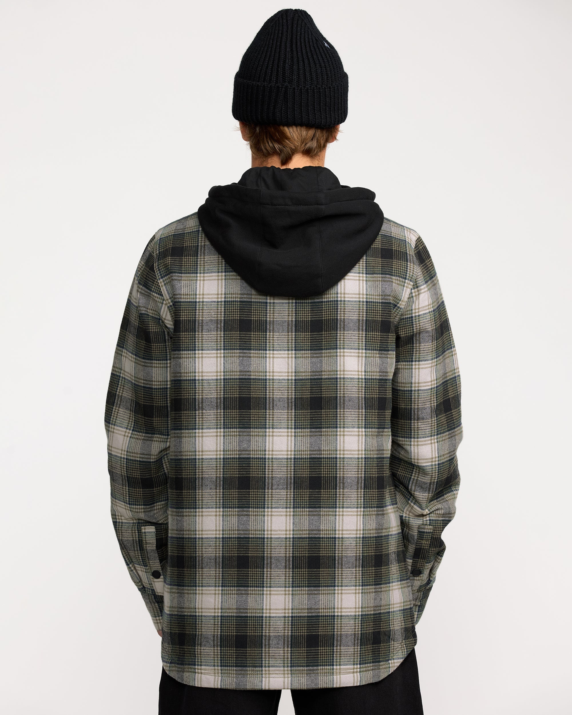 Veste Flannel Insulated Kenson - Black Green - Image 2
