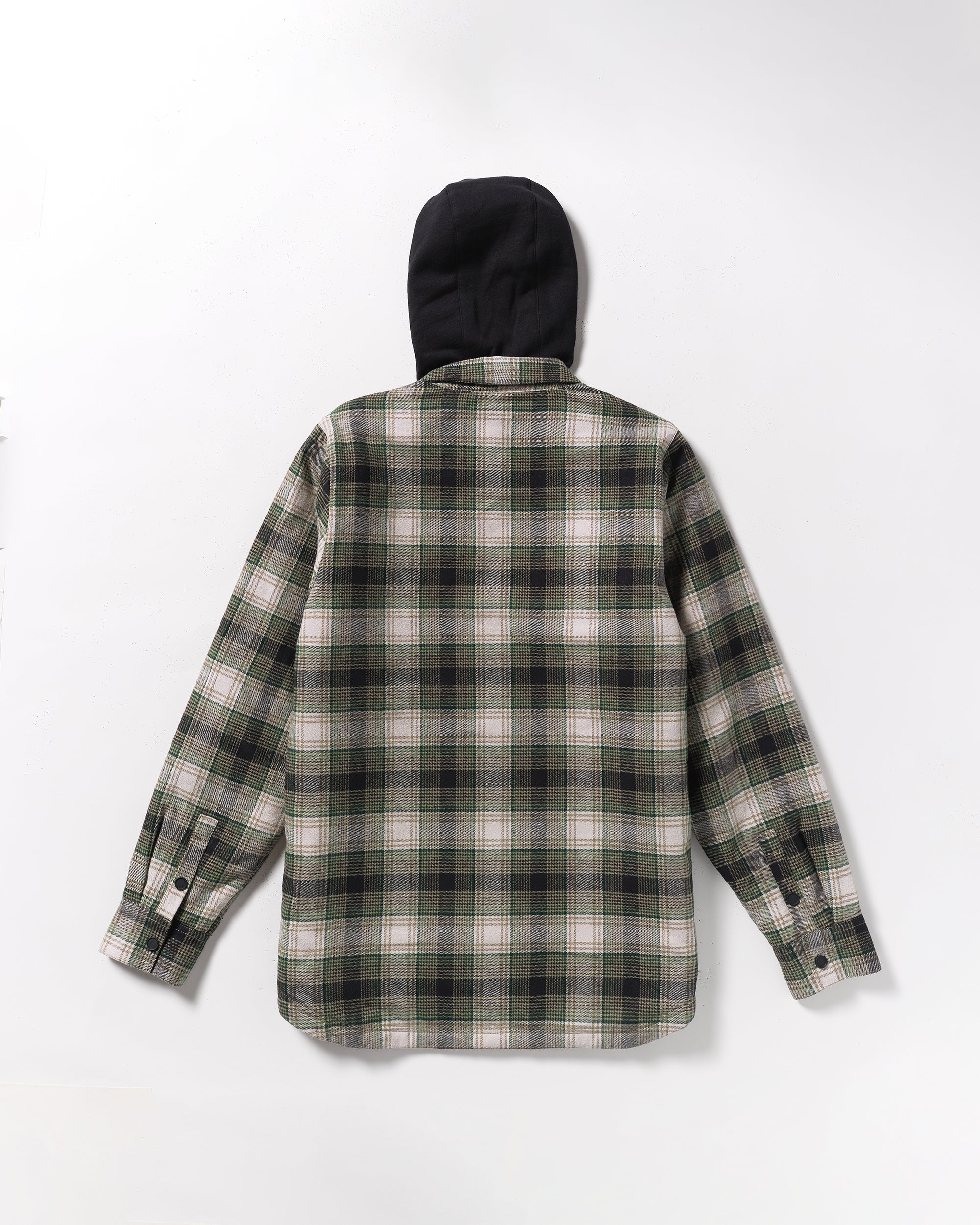 Veste Flannel Insulated Kenson - Black Green - Image 9