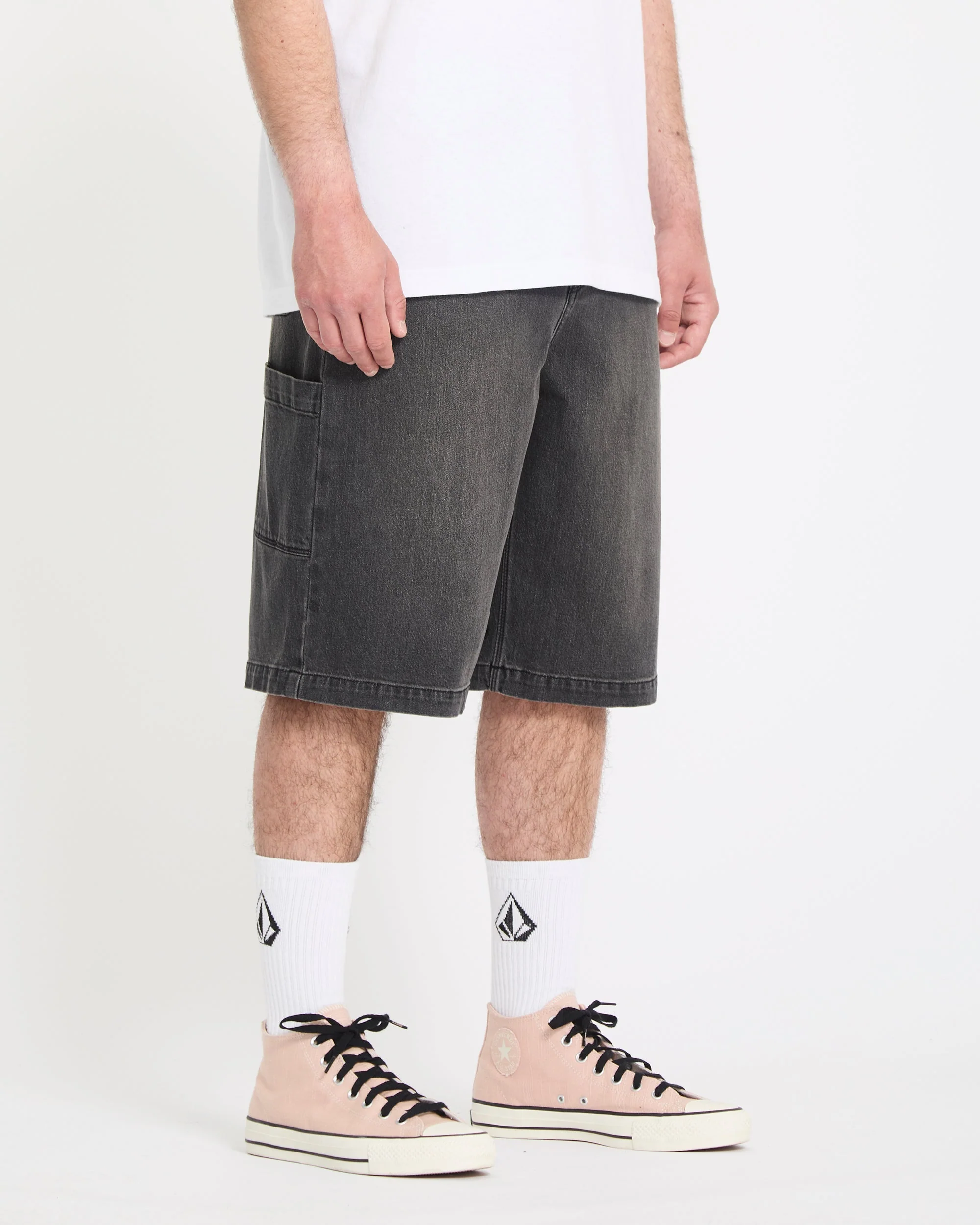 Short en denim Kraftsman II 24" - Black Grey - Image 5