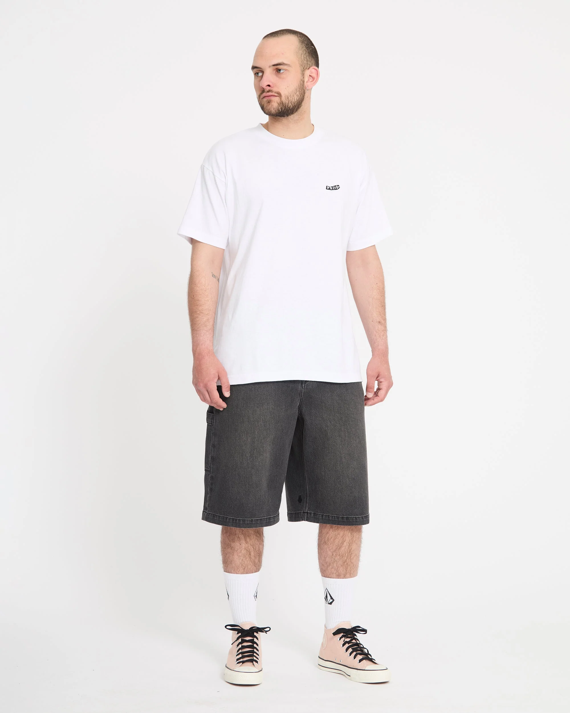 Short en denim Kraftsman II 24" - Black Grey - Image 8
