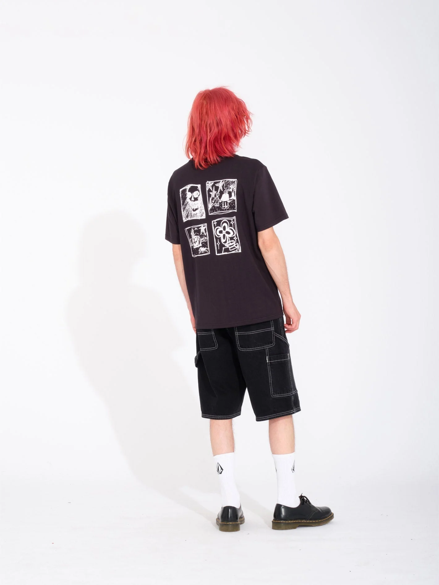 Short Labored Denim Utility - BLACK - Image 4