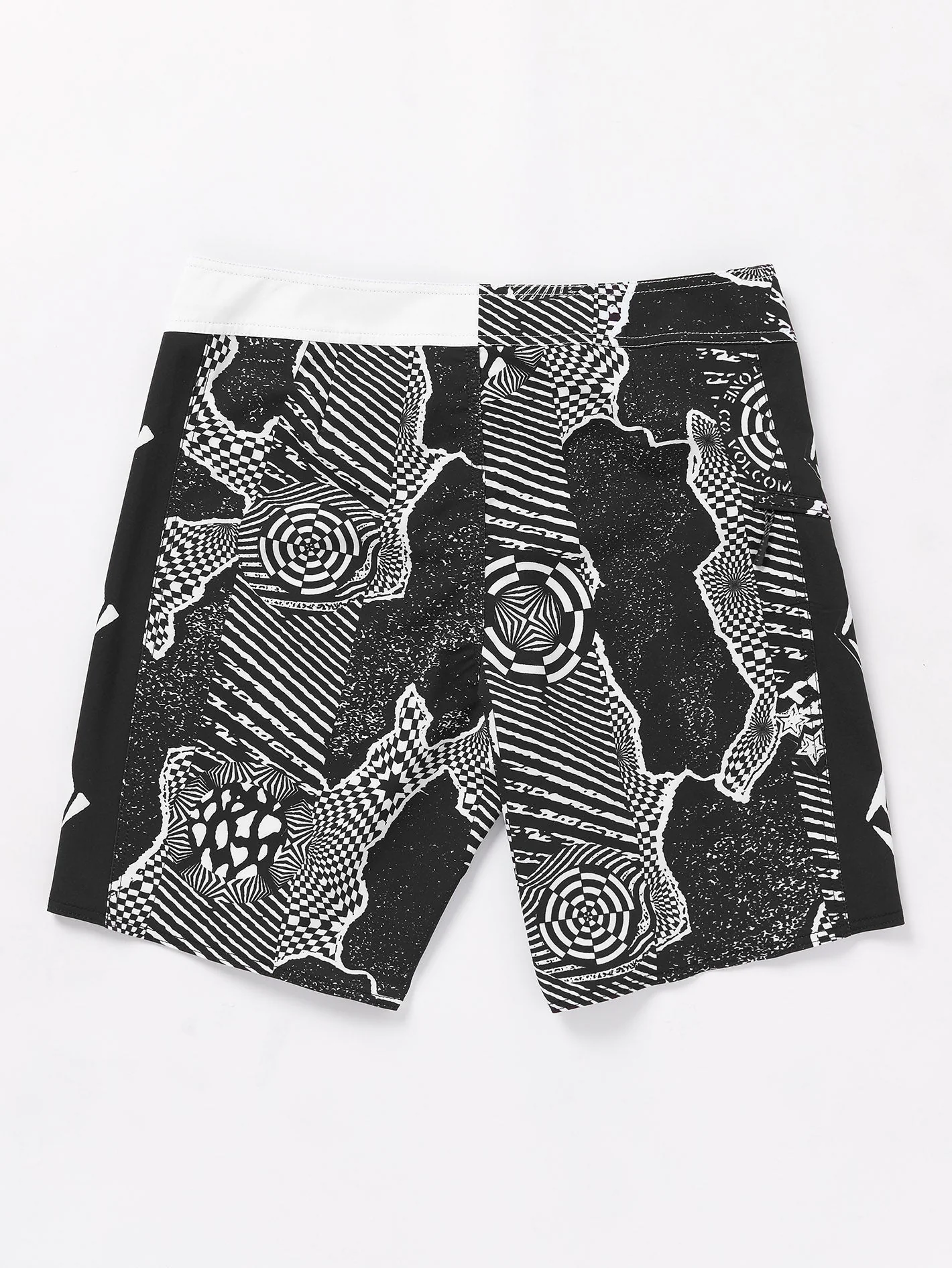 Boardshort Lido Iconic Mod 19" - BLACK WHITE - Image 5