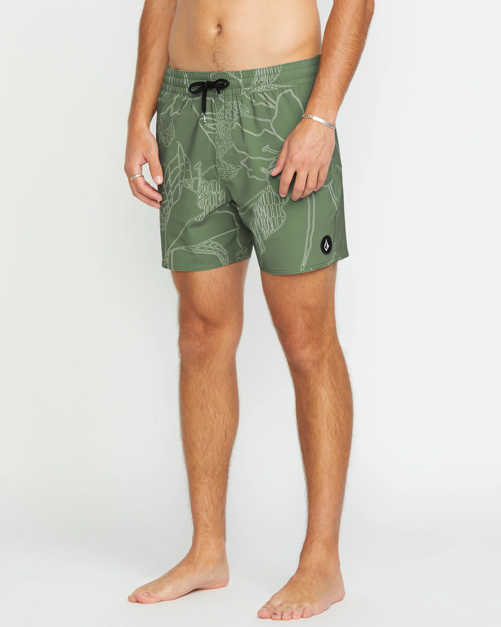 Boardshort Lido Print Trunk 16" - LIGHT OLIVE - Image 5