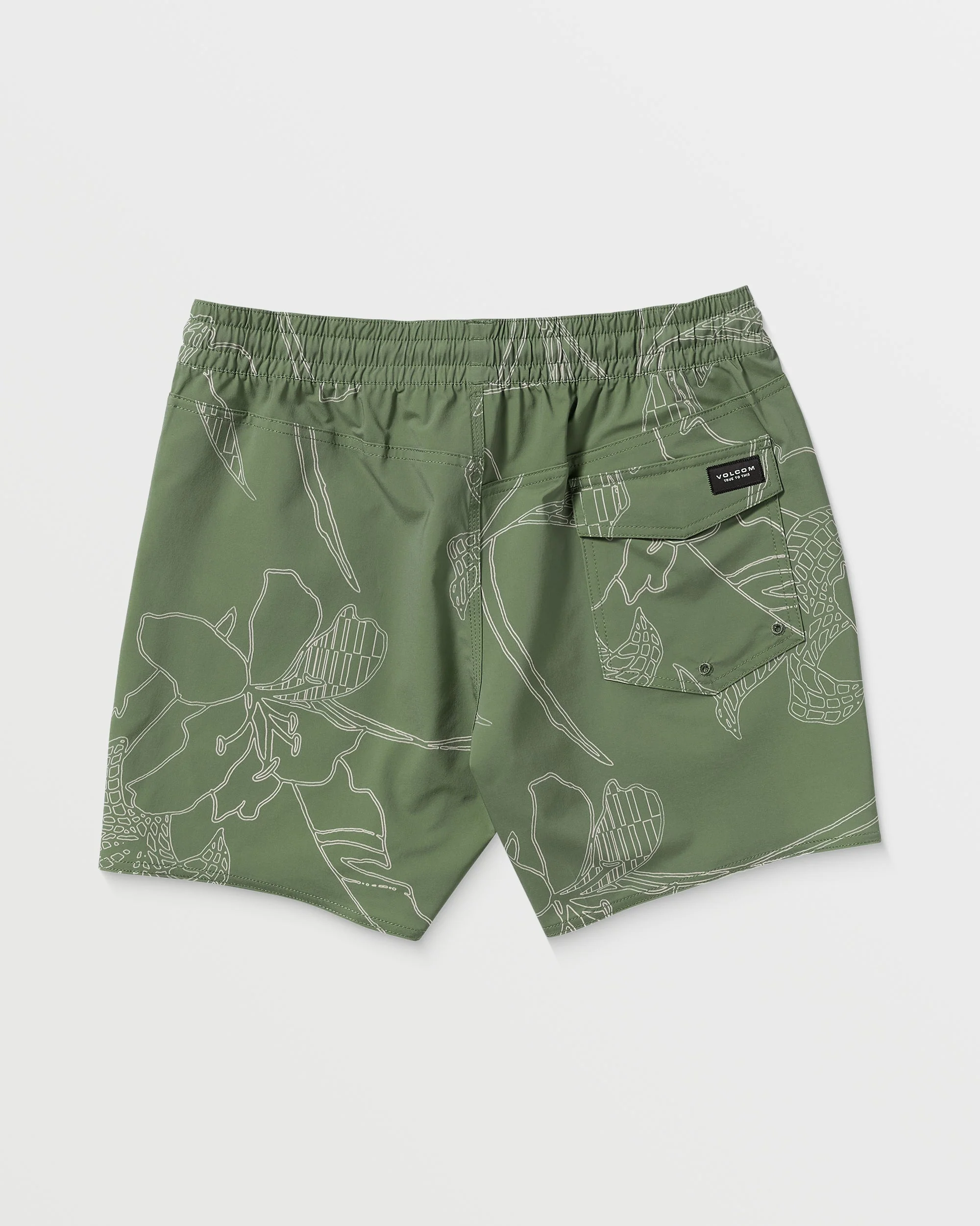 Boardshort Lido Print Trunk 16" - LIGHT OLIVE - Image 8
