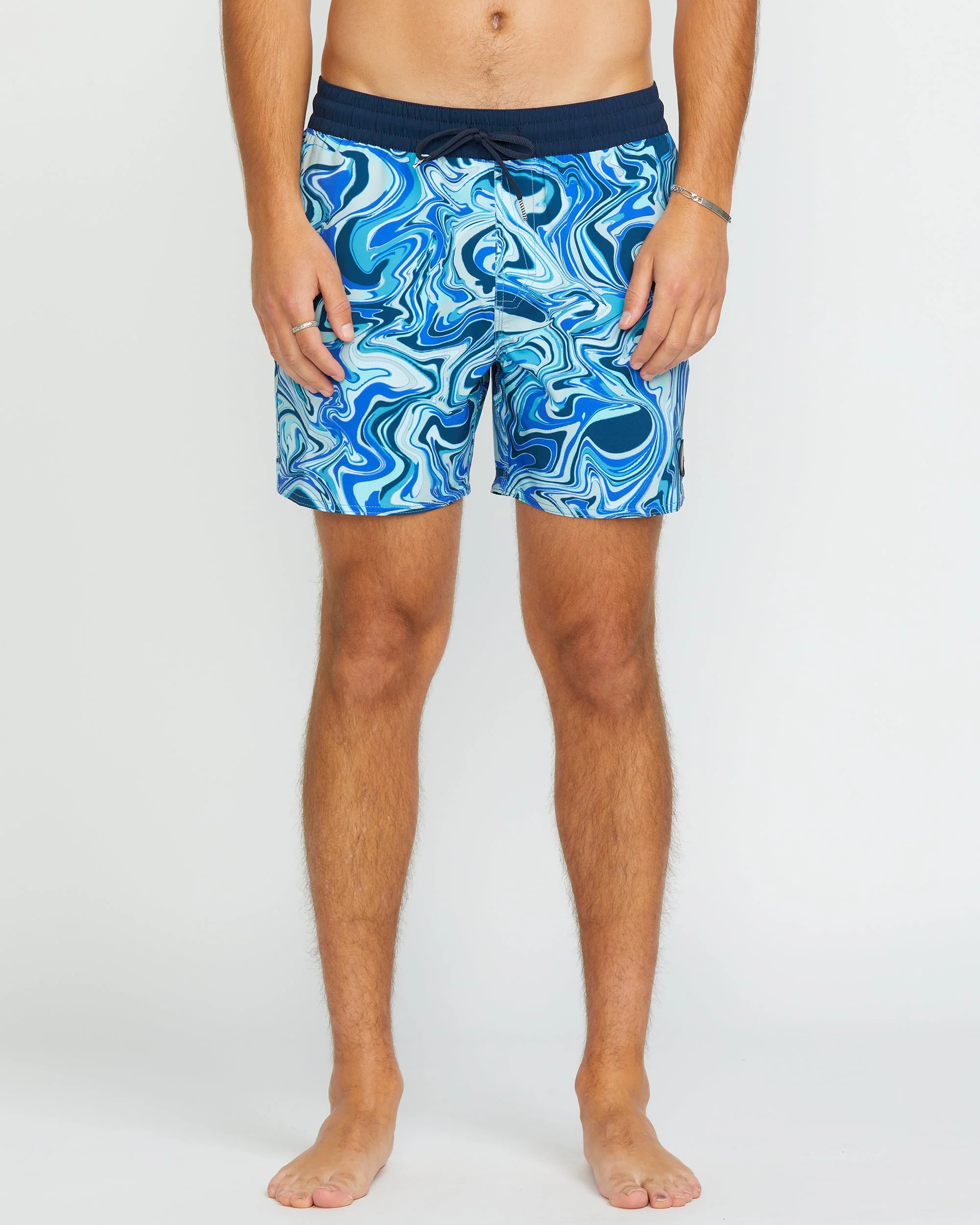 Boardshort Lido Print Trunk 16" - NAVY