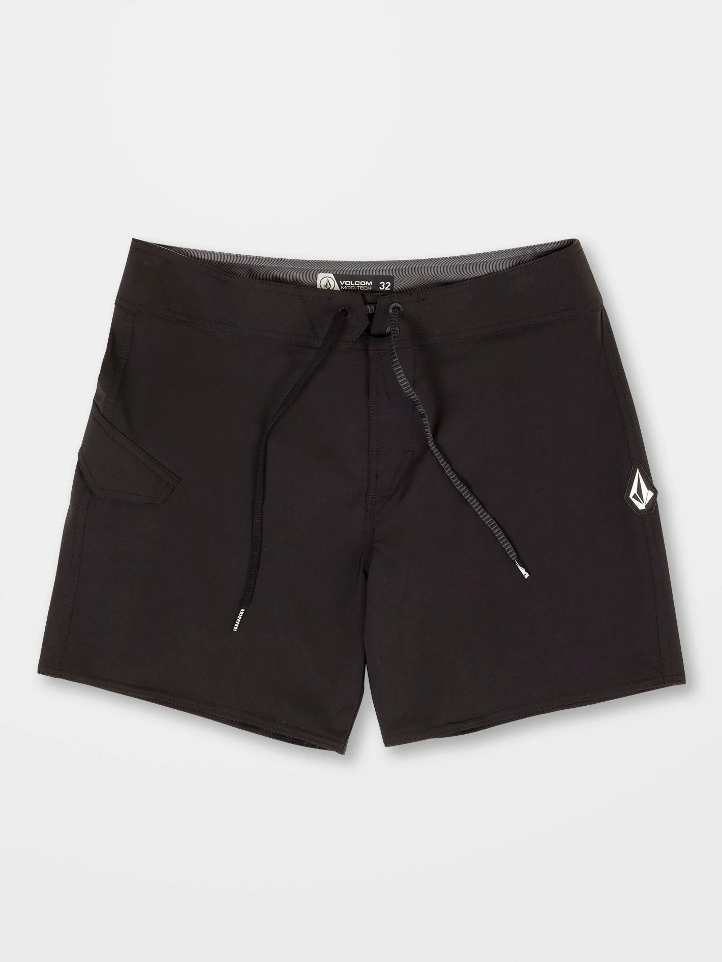 Boardshort Lido Solid Mod 16" Boardshort - BLACK - Image 5