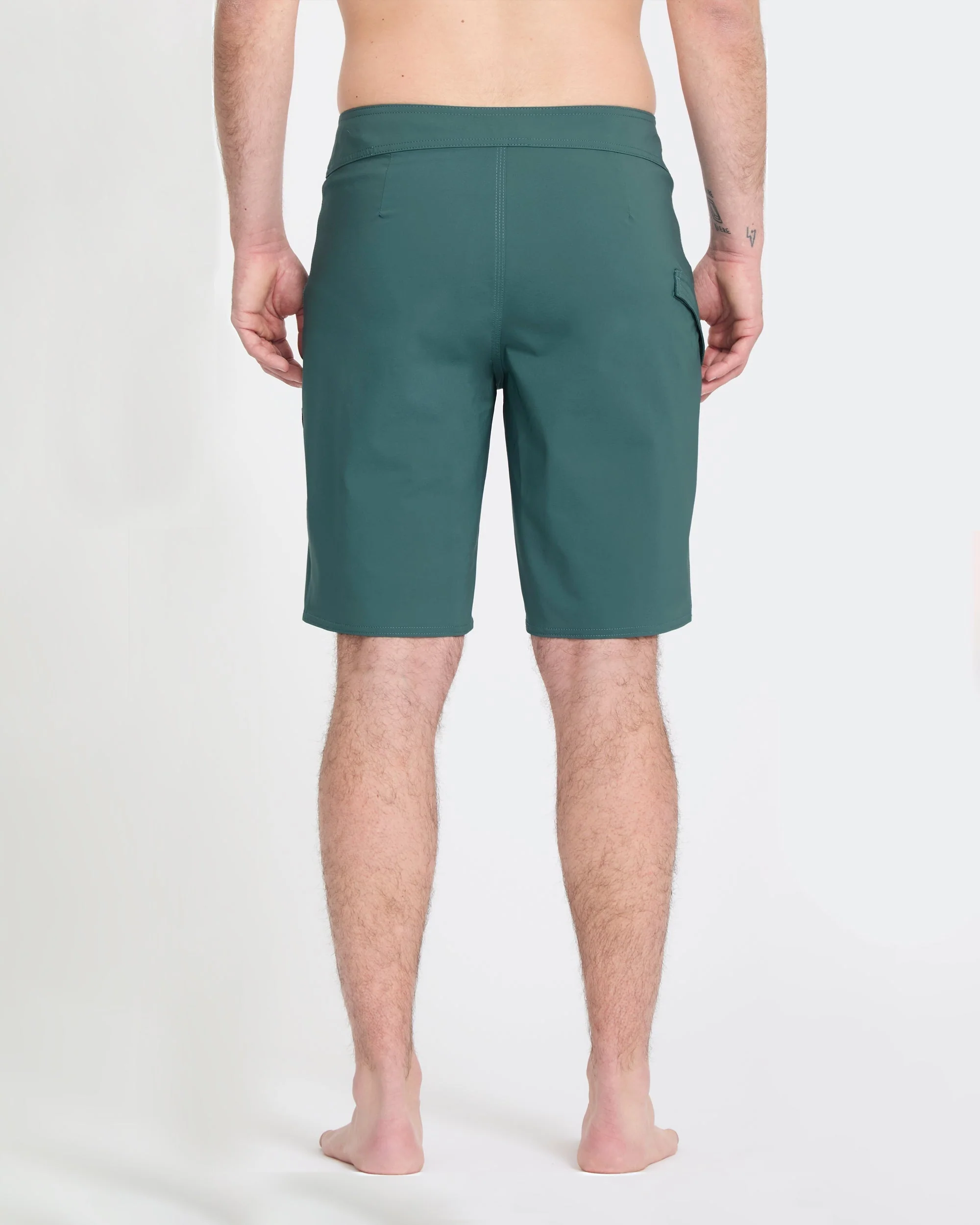 Boardshort Lido Solid Mod 20" - Rifle Green - Image 2