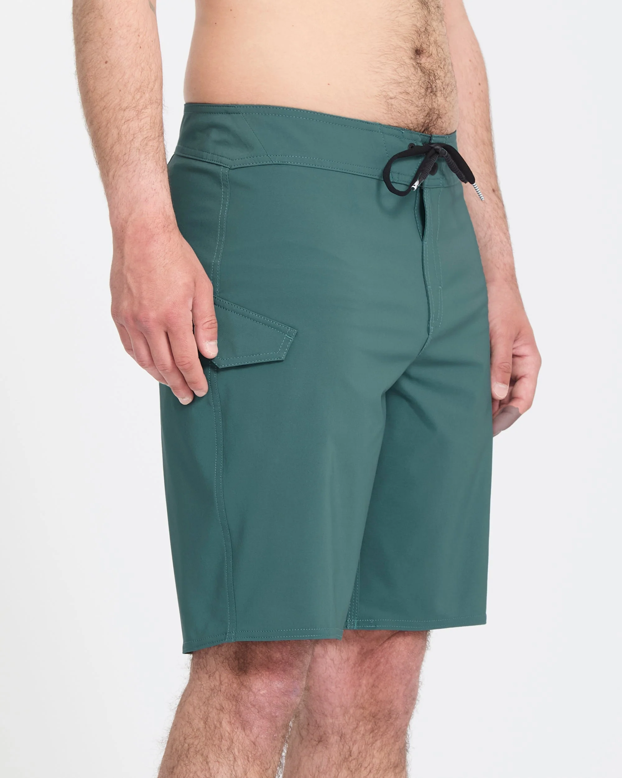 Boardshort Lido Solid Mod 20" - Rifle Green - Image 3