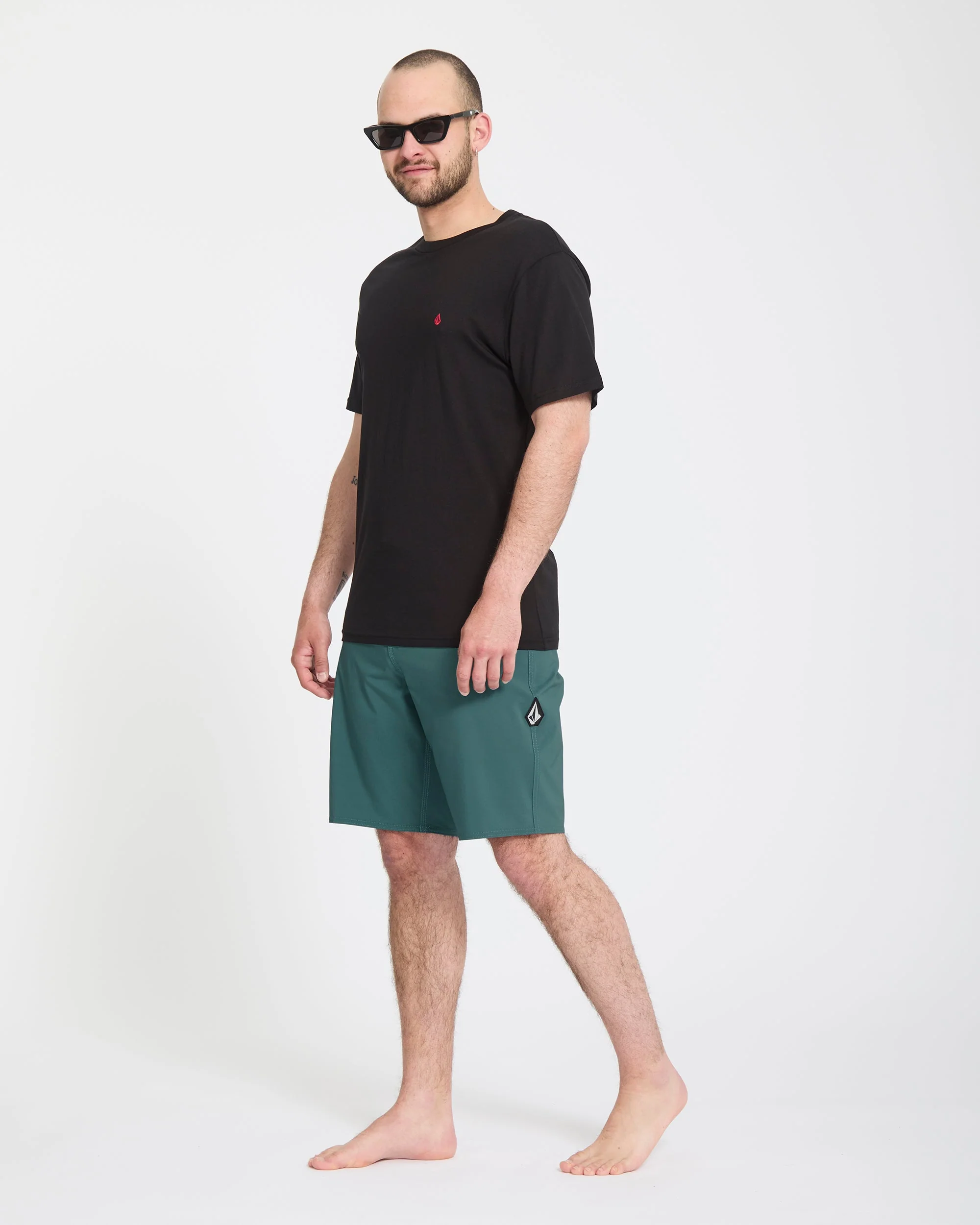 Boardshort Lido Solid Mod 20" - Rifle Green - Image 7