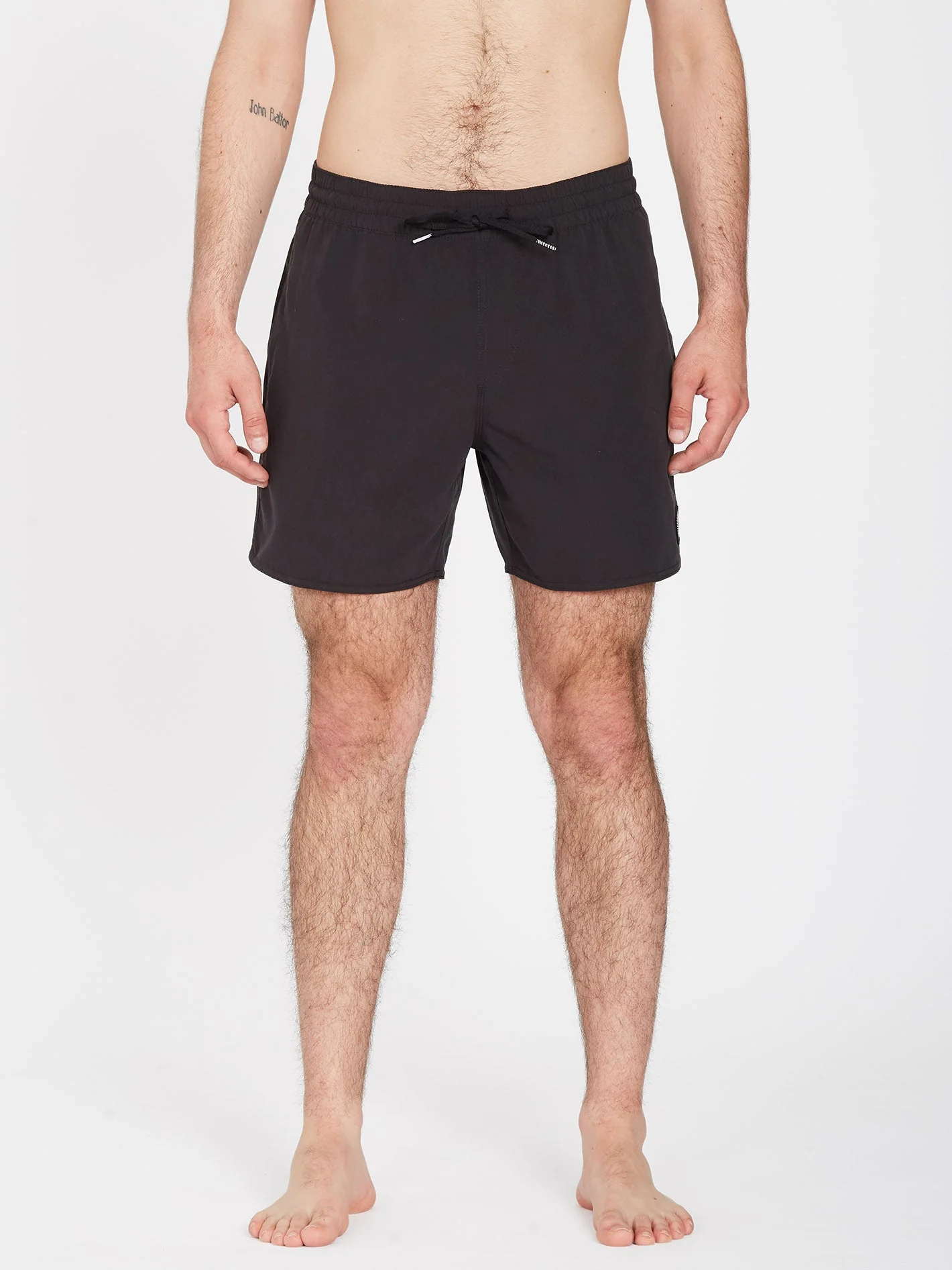 Boardshort Lido Solid 16" - BLACK - Image 3