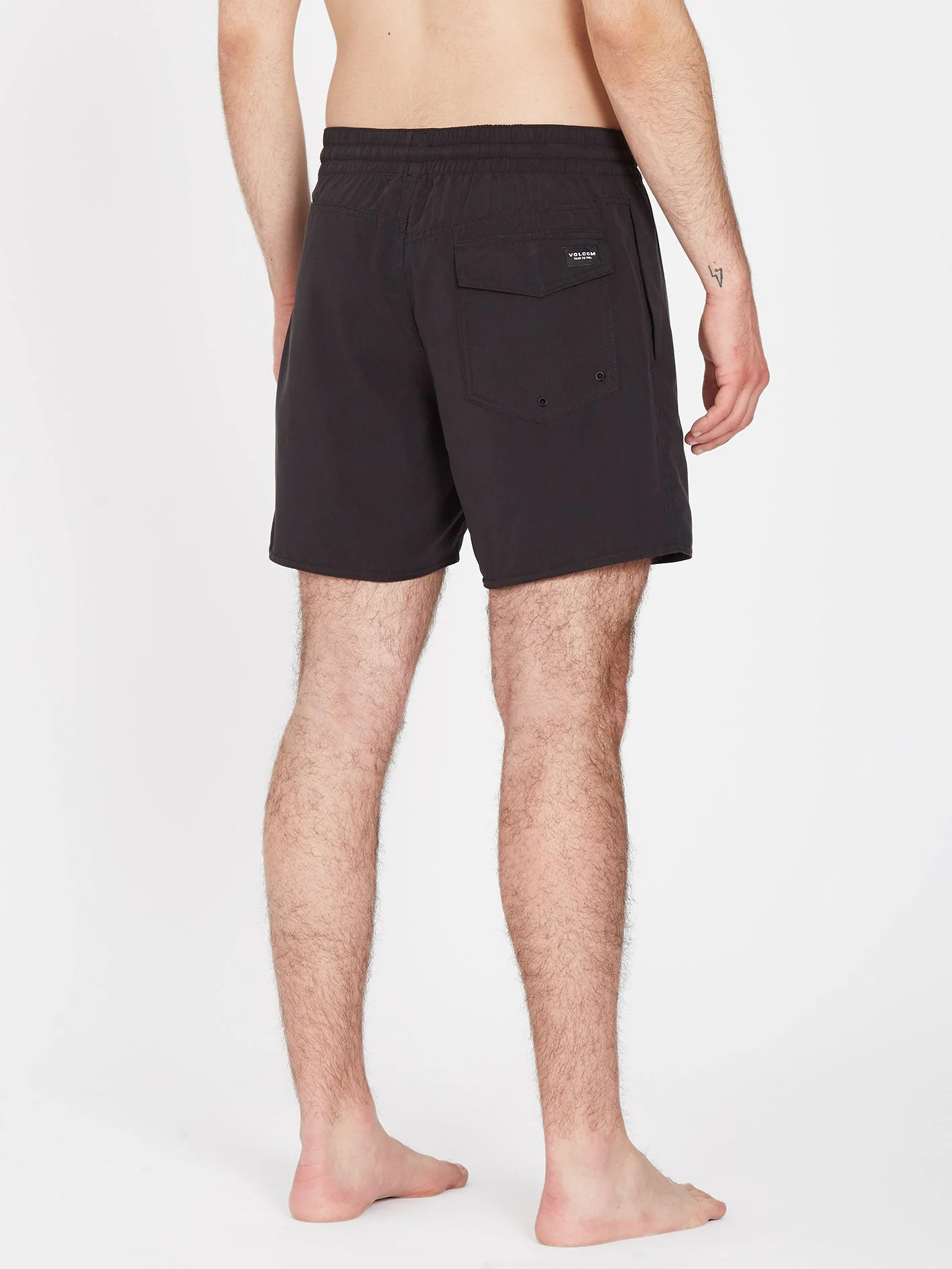 Boardshort Lido Solid 16" - BLACK - Image 4
