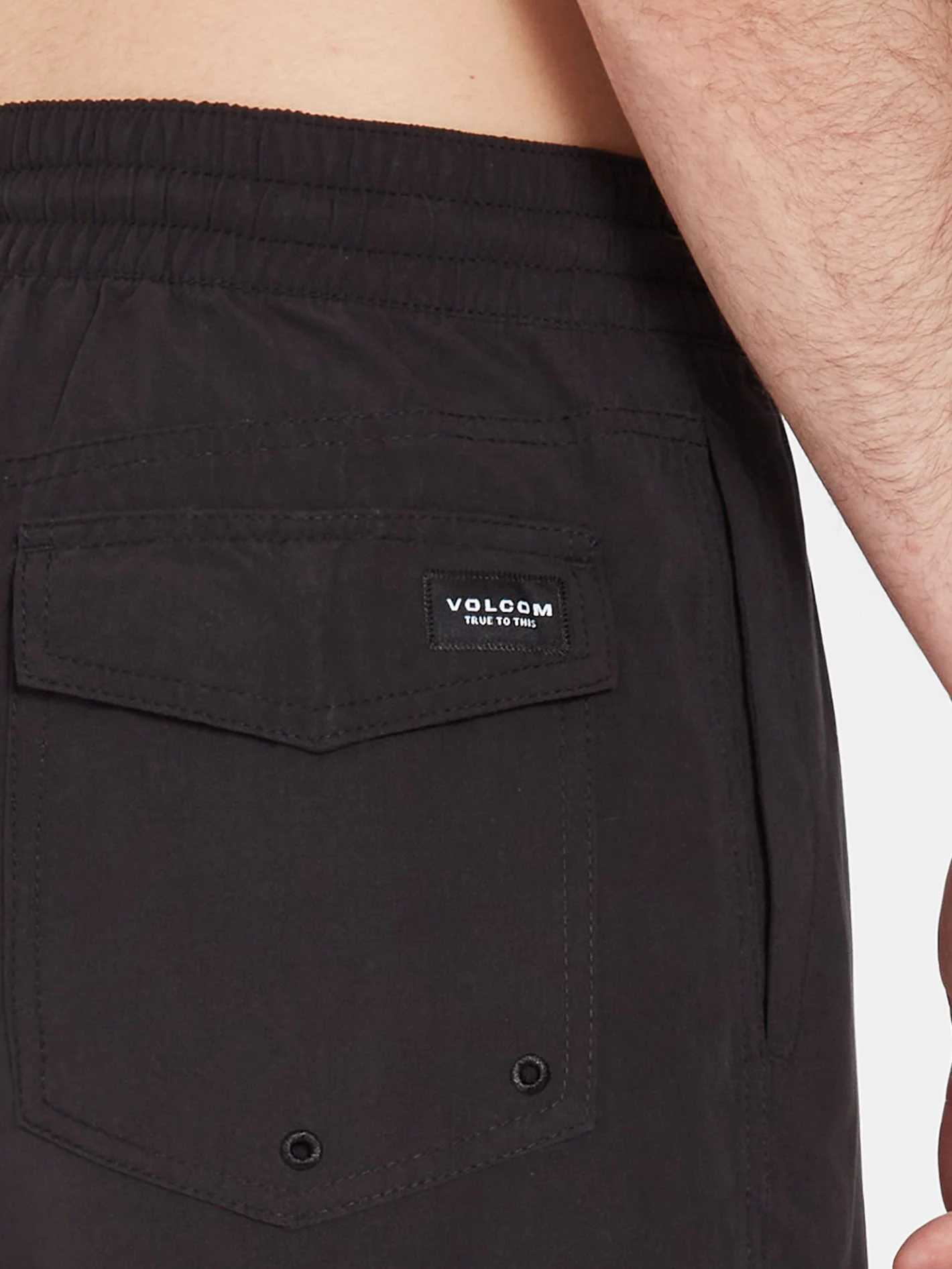 Boardshort Lido Solid 16" - BLACK - Image 8